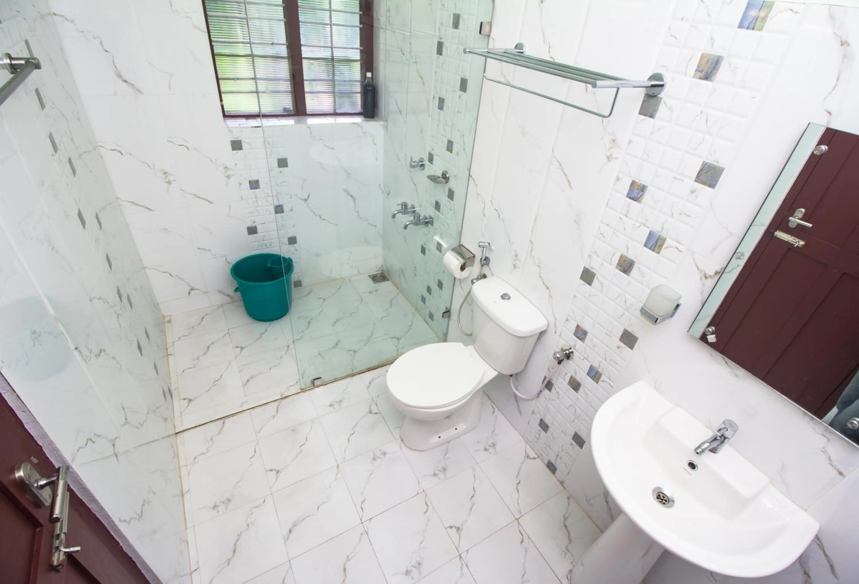 Shower in Lake County Heritage Home