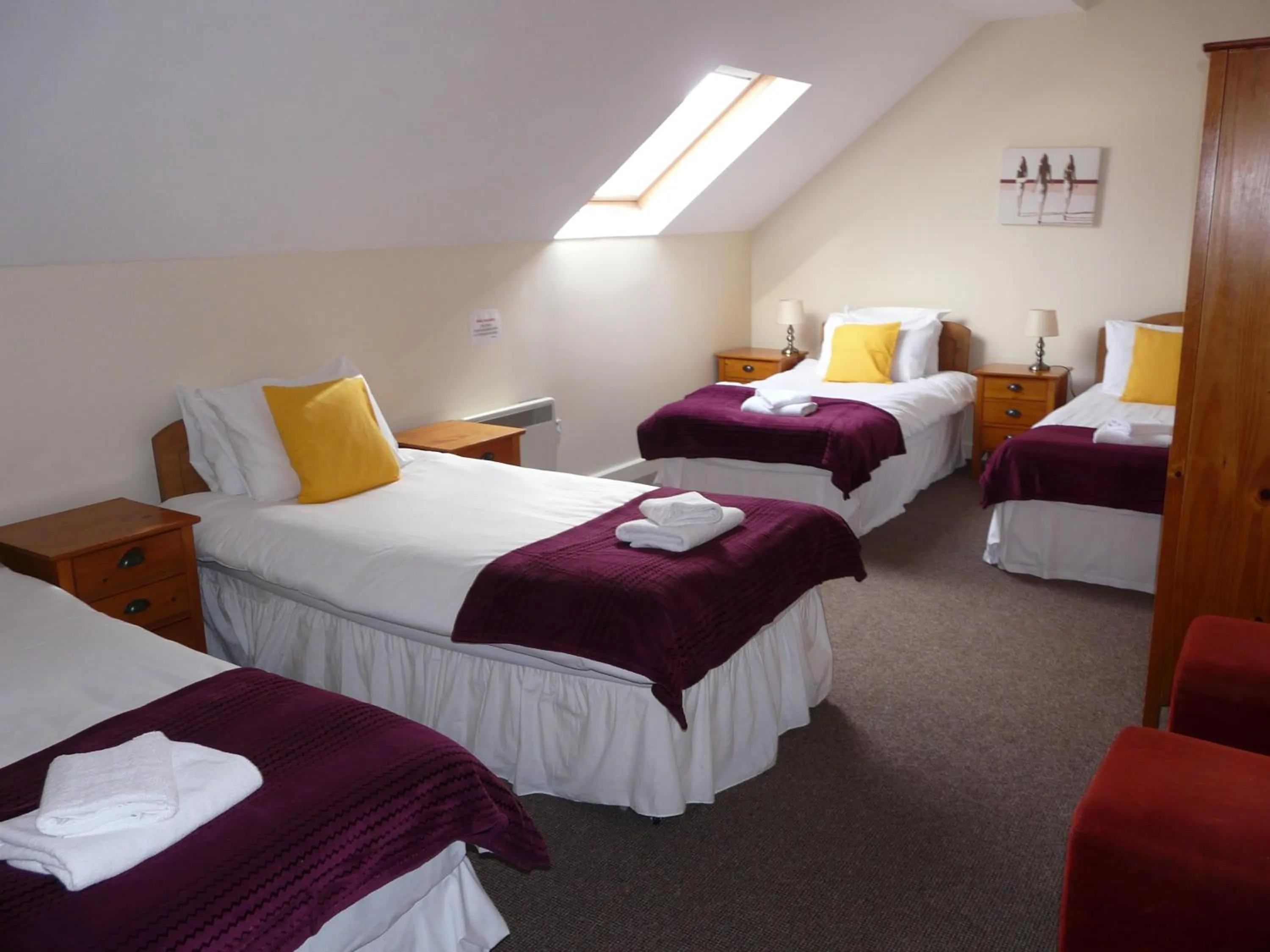 Bed in The Courtyard Apartments