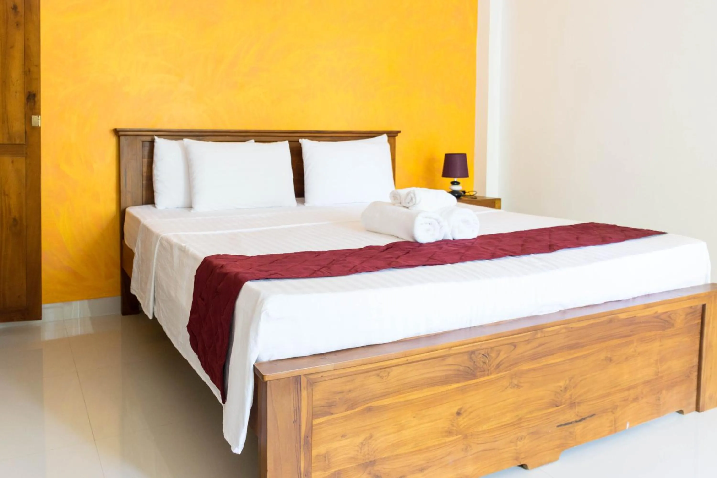 Bed in Sithila Villa