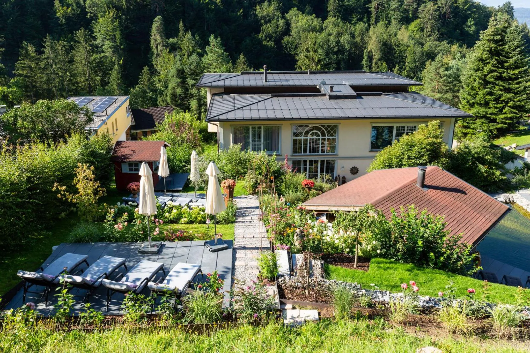 Garden in Boutiquehotel Bergvilla