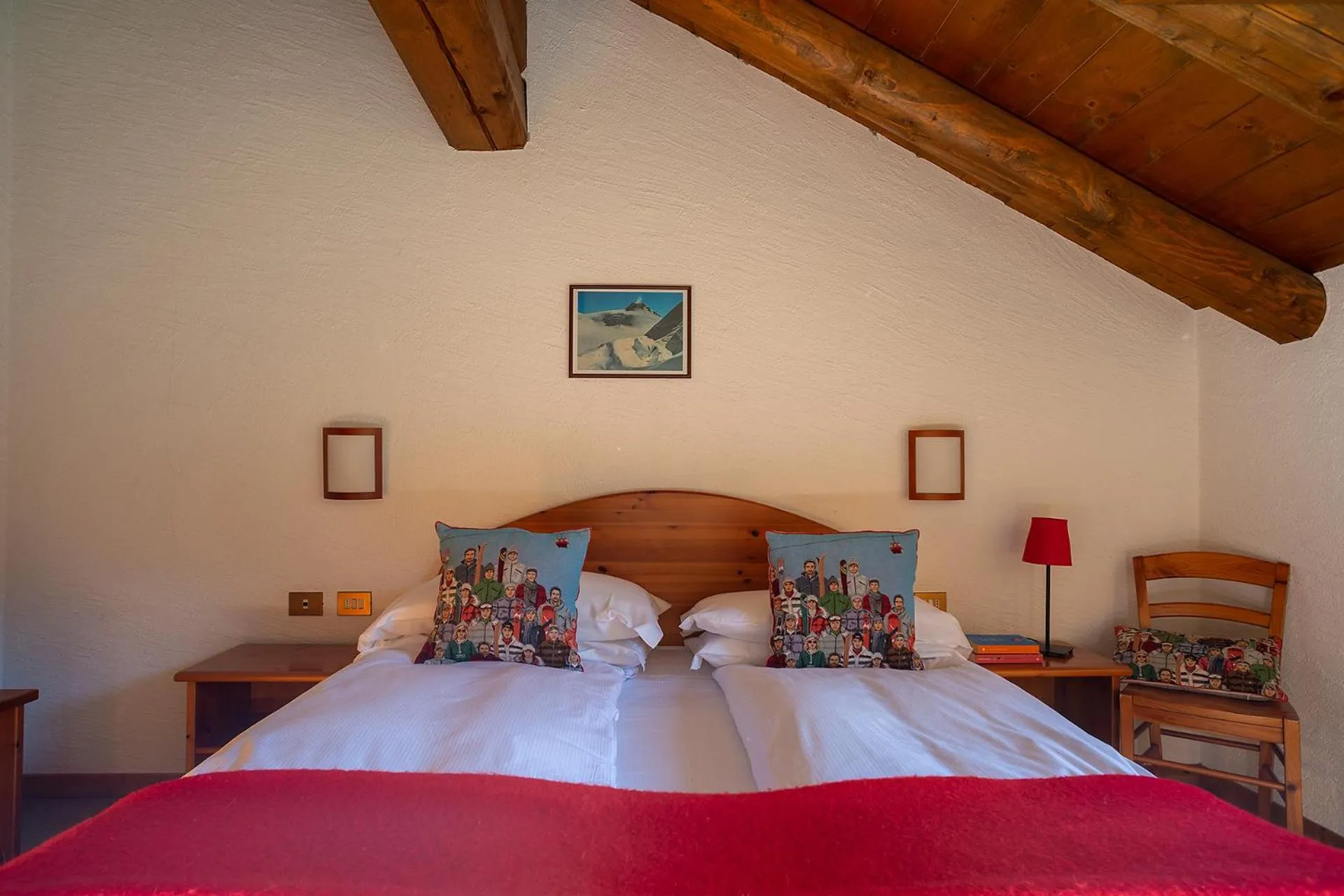 Bedroom, Bed in Residence Monterosa