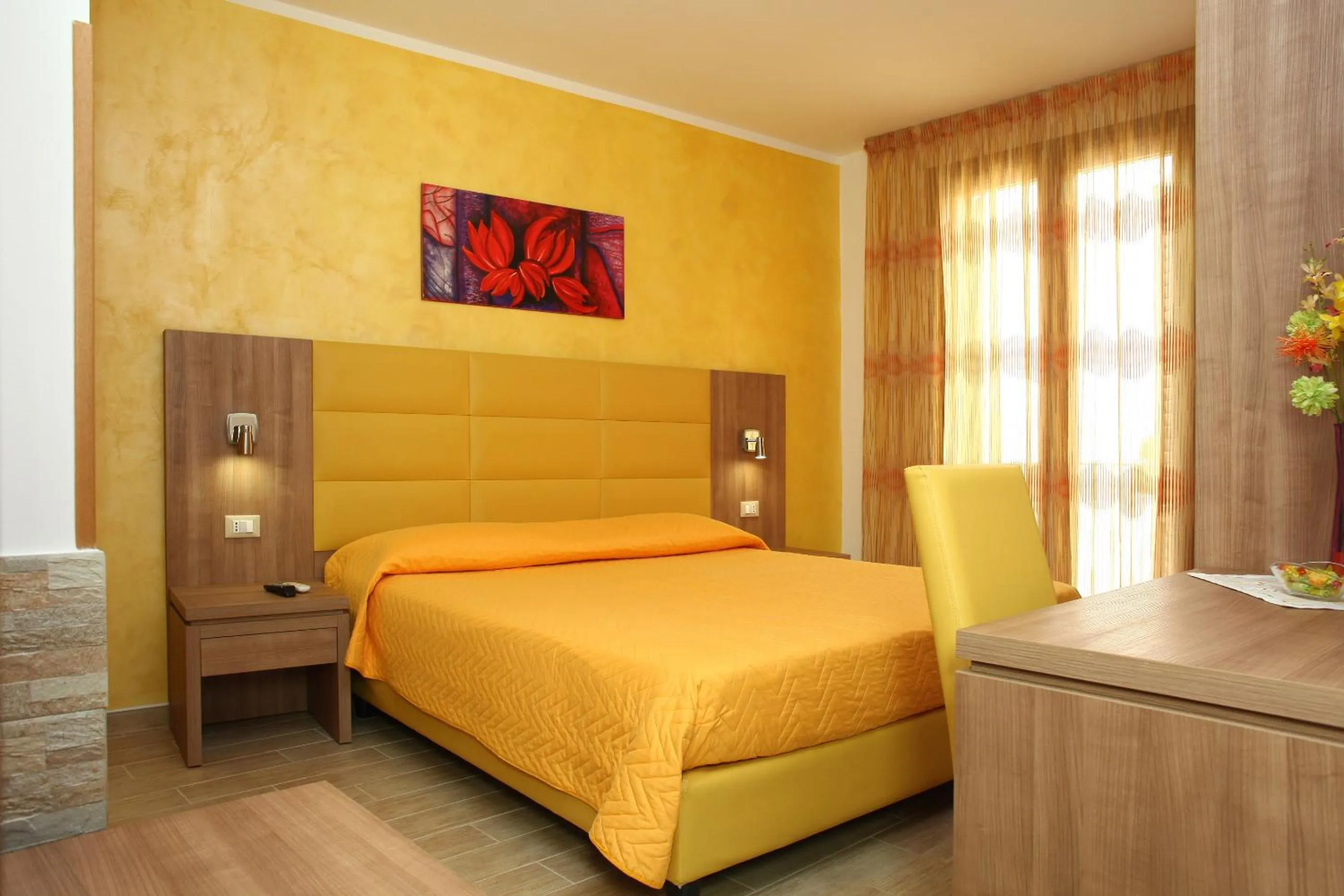 Balcony/Terrace, Bed in Coralia Bed & Breakfast