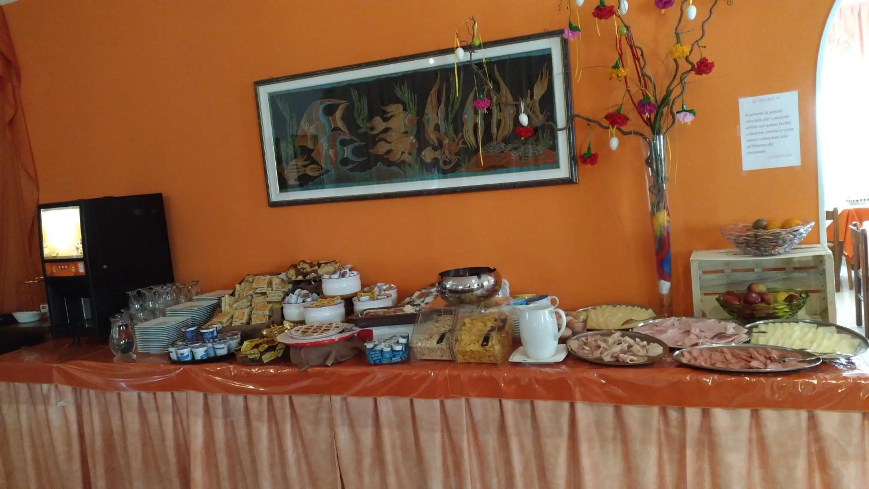 Buffet breakfast in Hotel Rex