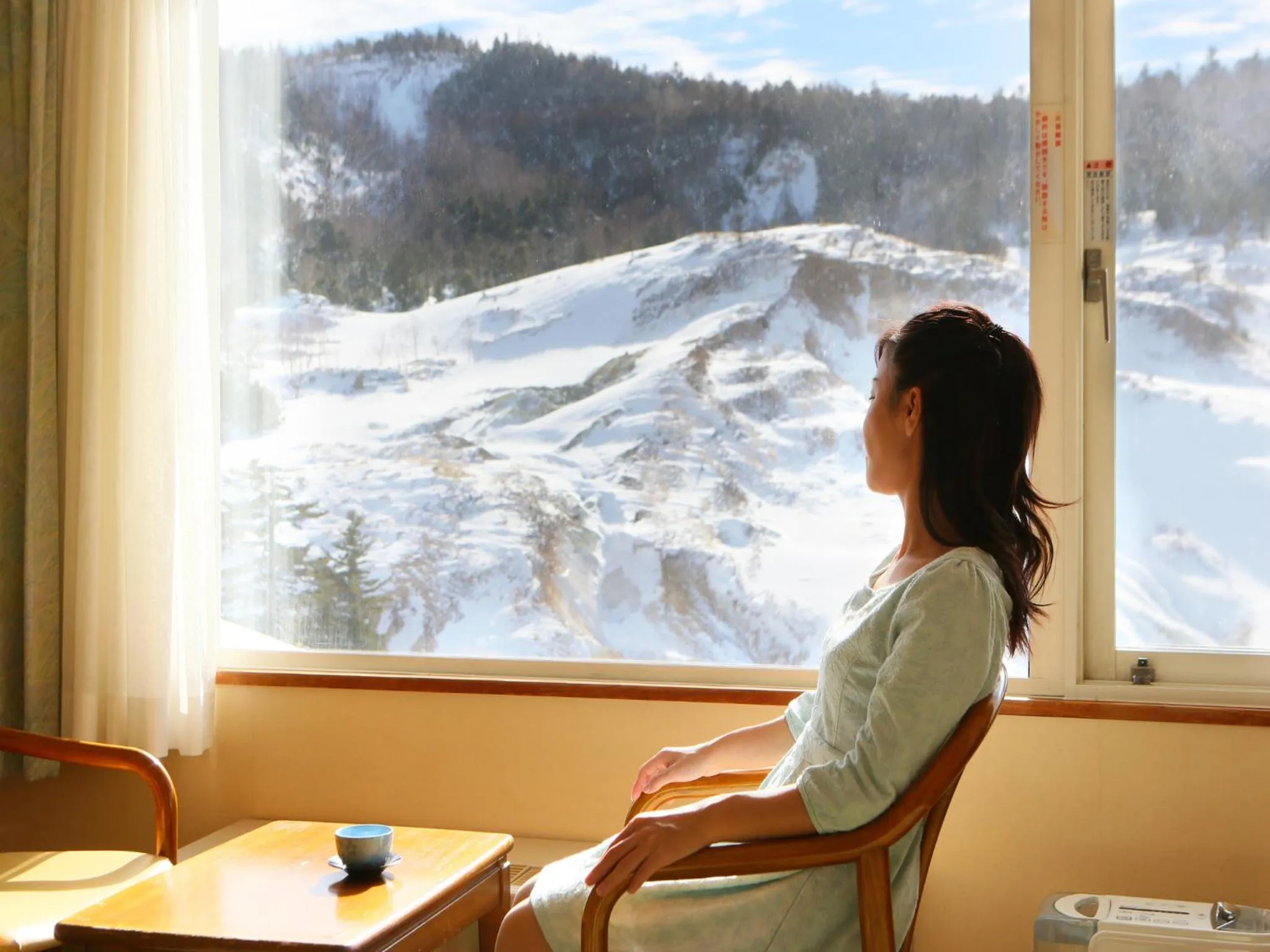 Mountain view in Manza Hotel Juraku