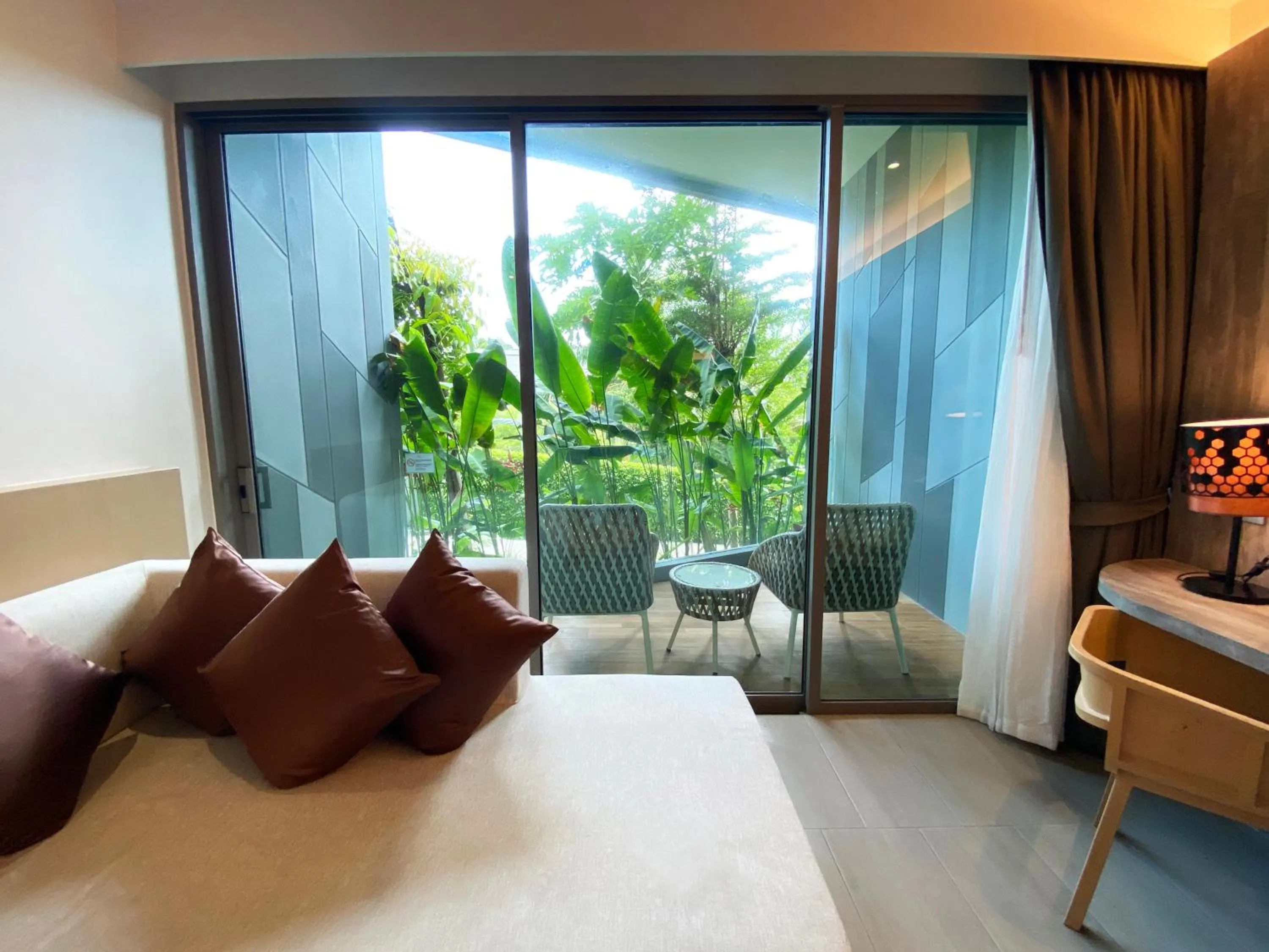 Balcony/Terrace, Bed in Crest Resort & Pool Villas - SHA Extra Plus