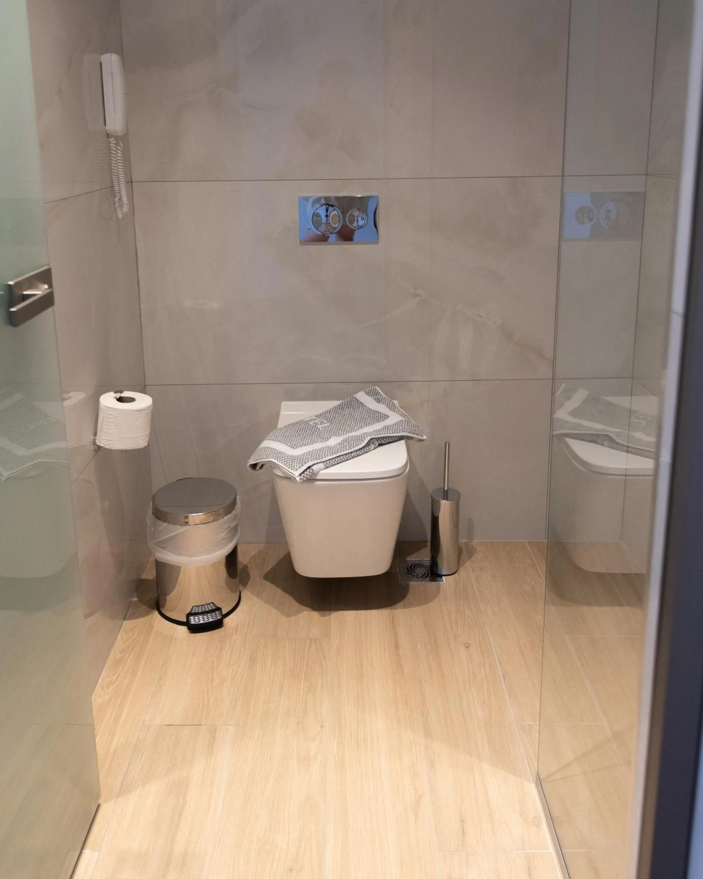 Toilet in Nireus Hotel