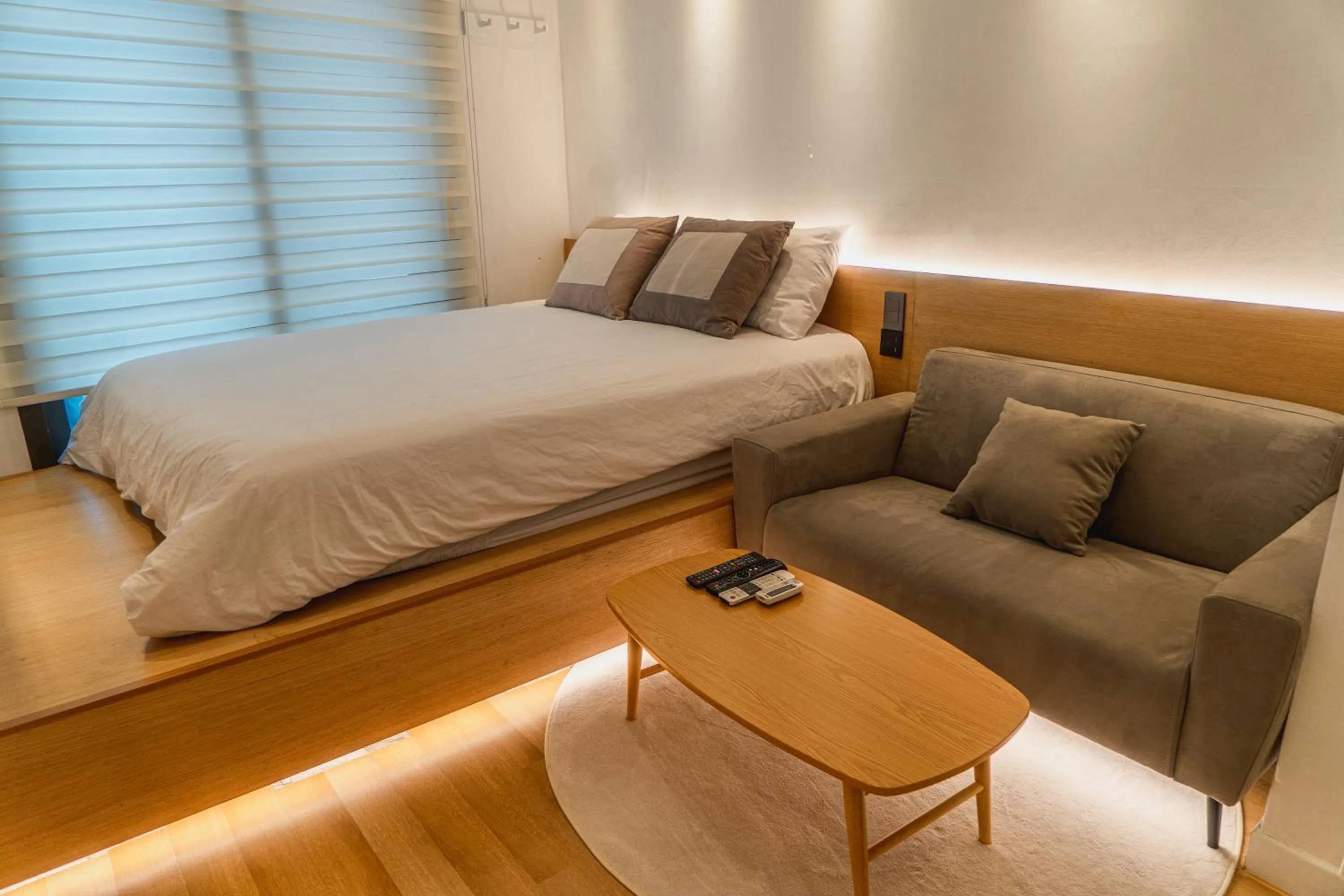 Bed in Myeongdong Artmonstay