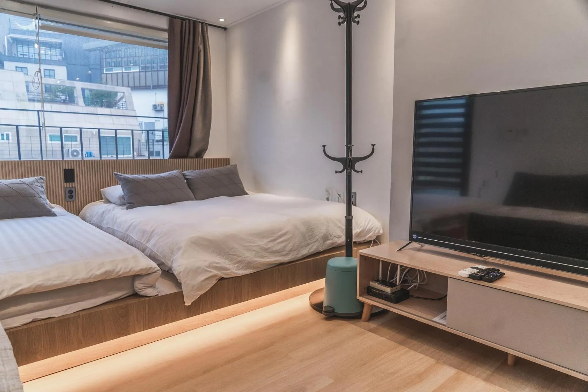 Bed in Myeongdong Artmonstay
