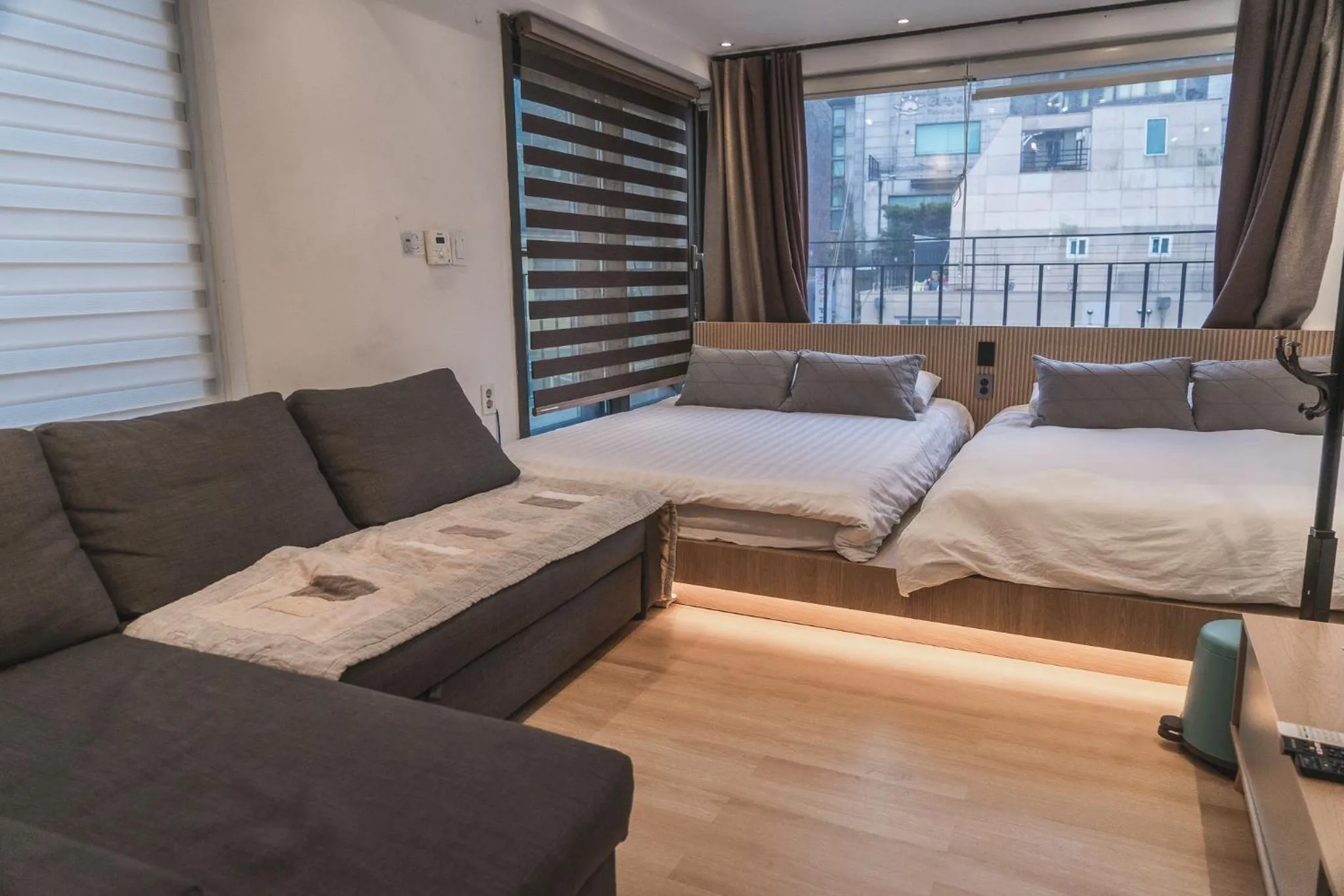 Bed in Myeongdong Artmonstay