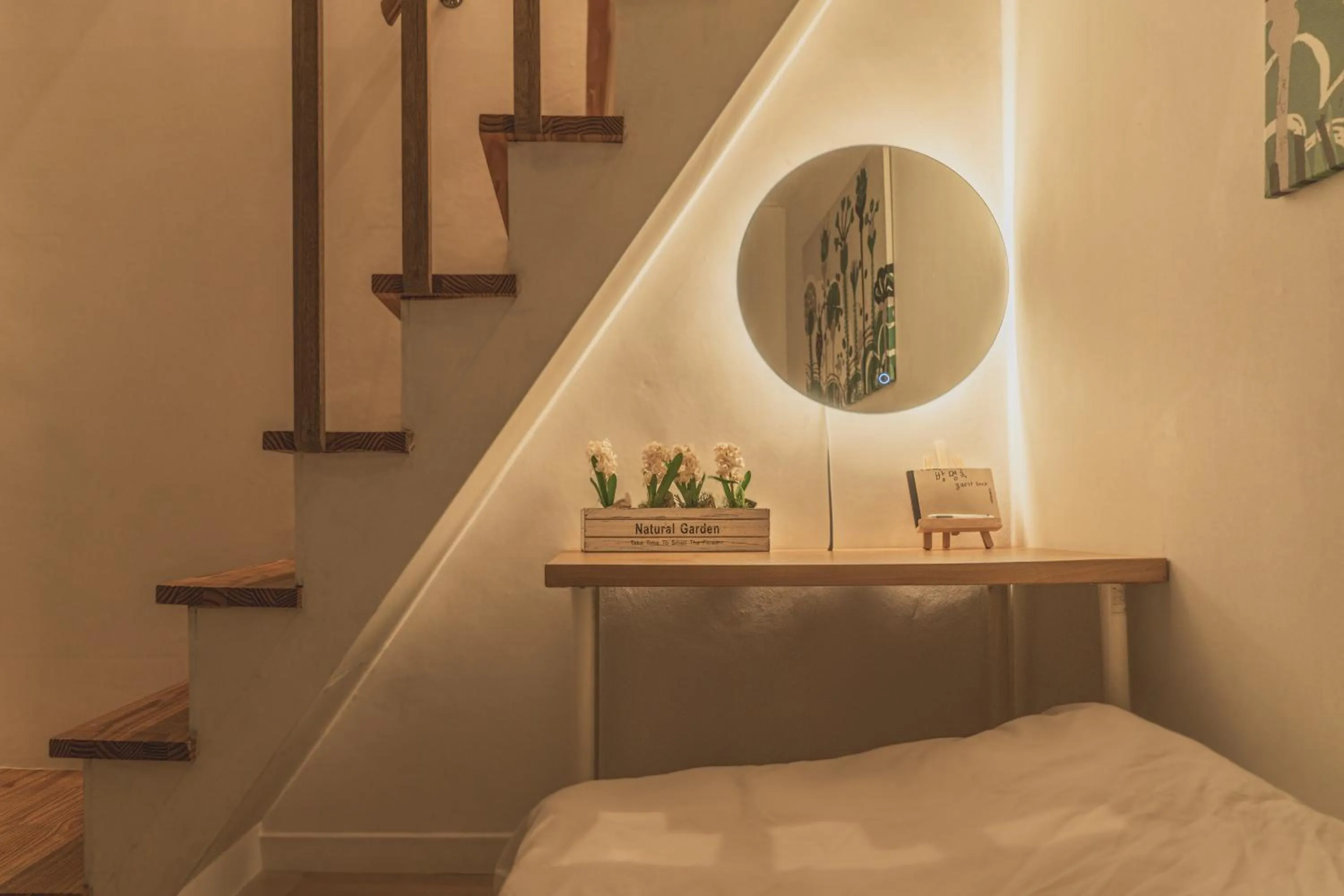 Bed in Myeongdong Artmonstay