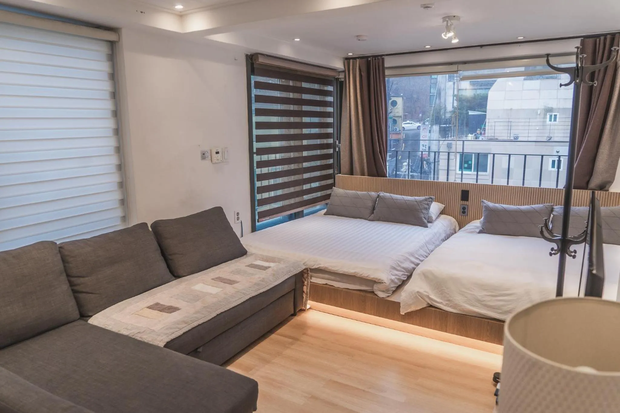 Bed in Myeongdong Artmonstay