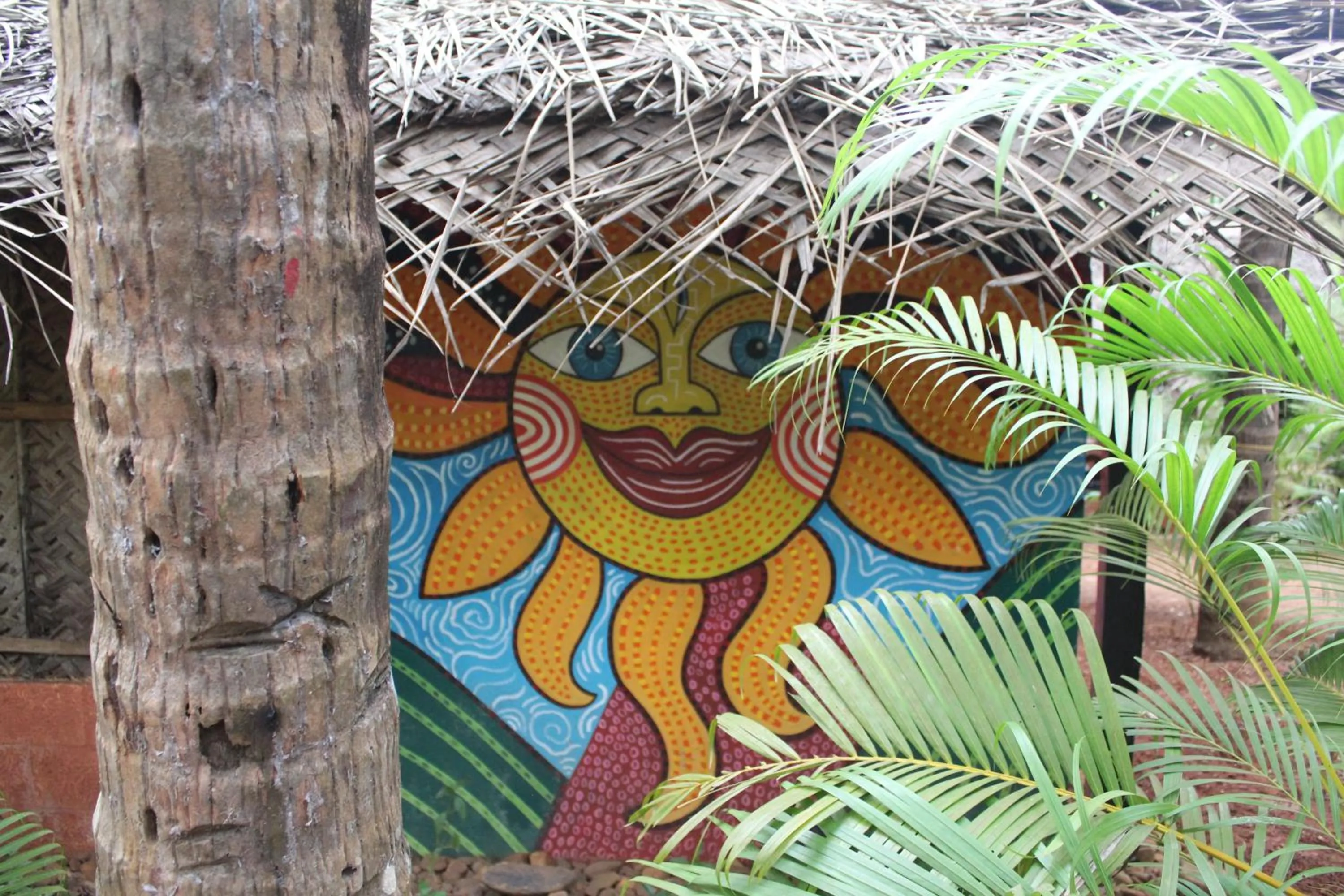 Garden view in Palm Trees Ayurvedic Heritage