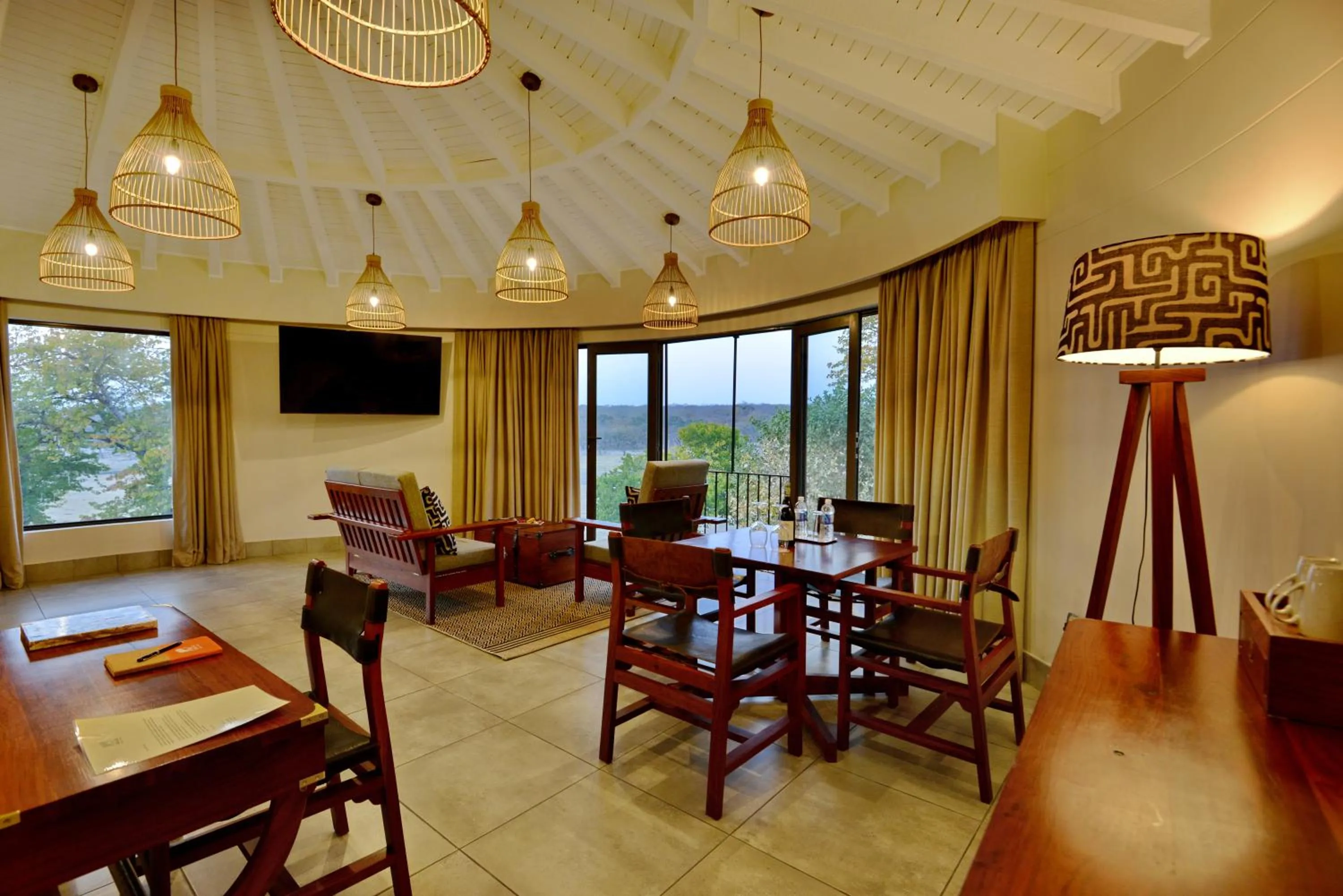 Dining area in Hwange Safari Lodge
