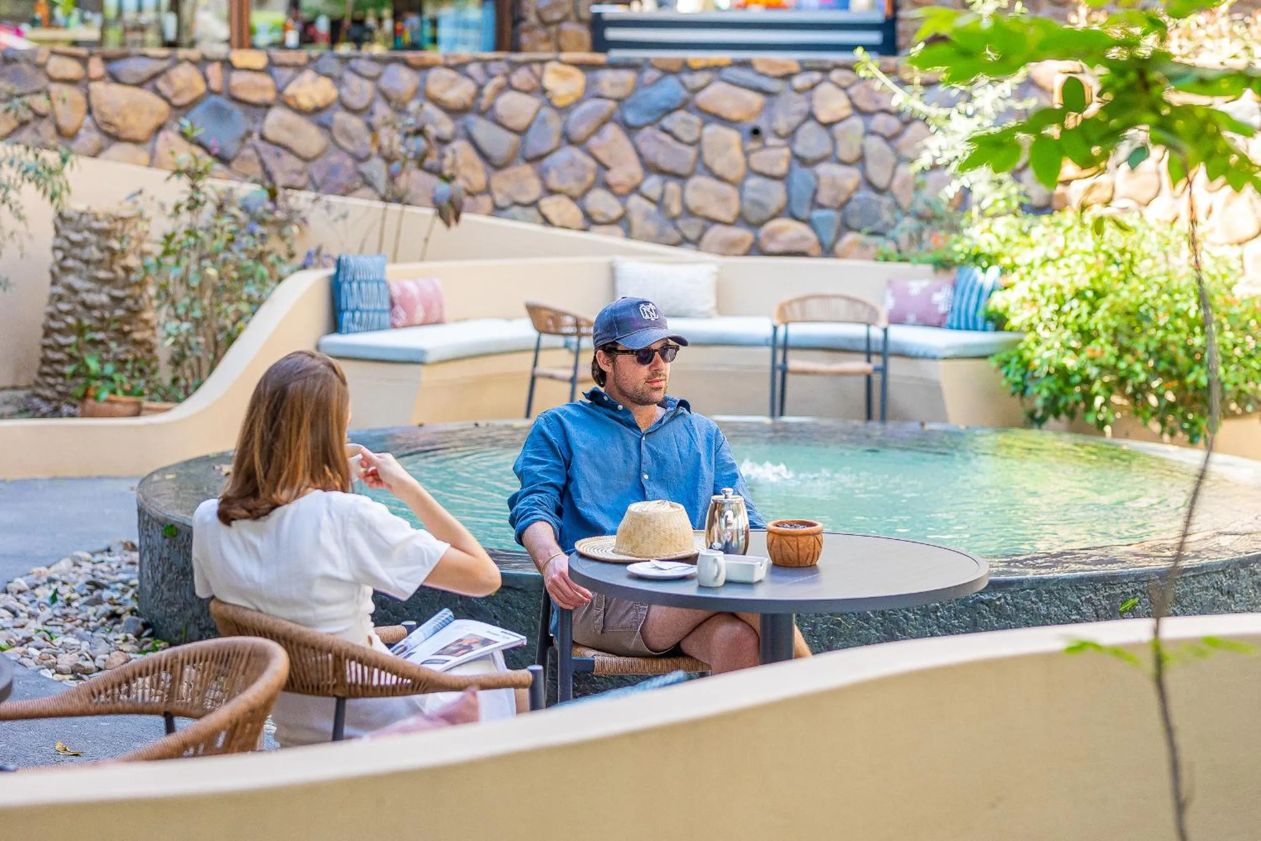 People in Hwange Safari Lodge