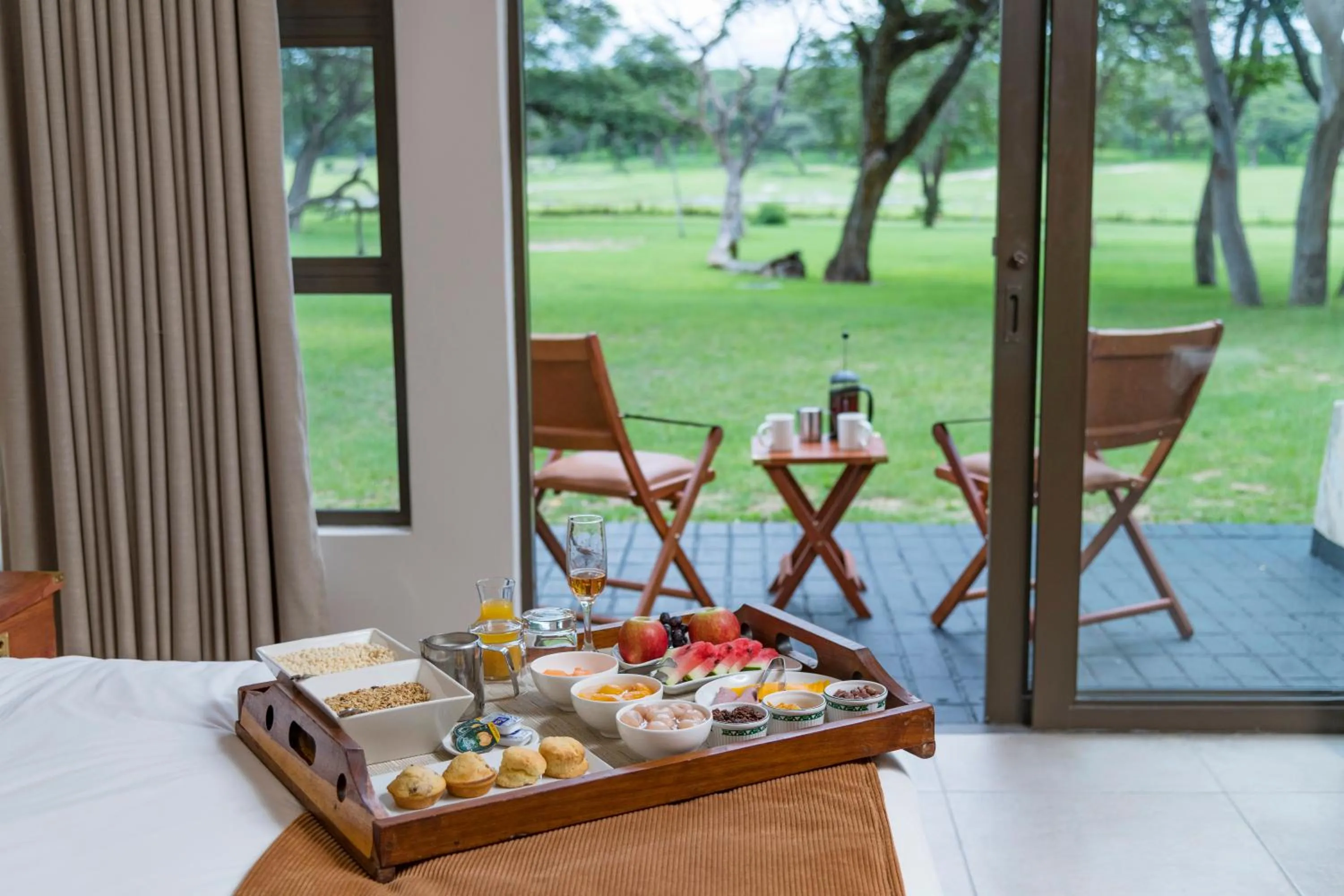 Breakfast in Hwange Safari Lodge