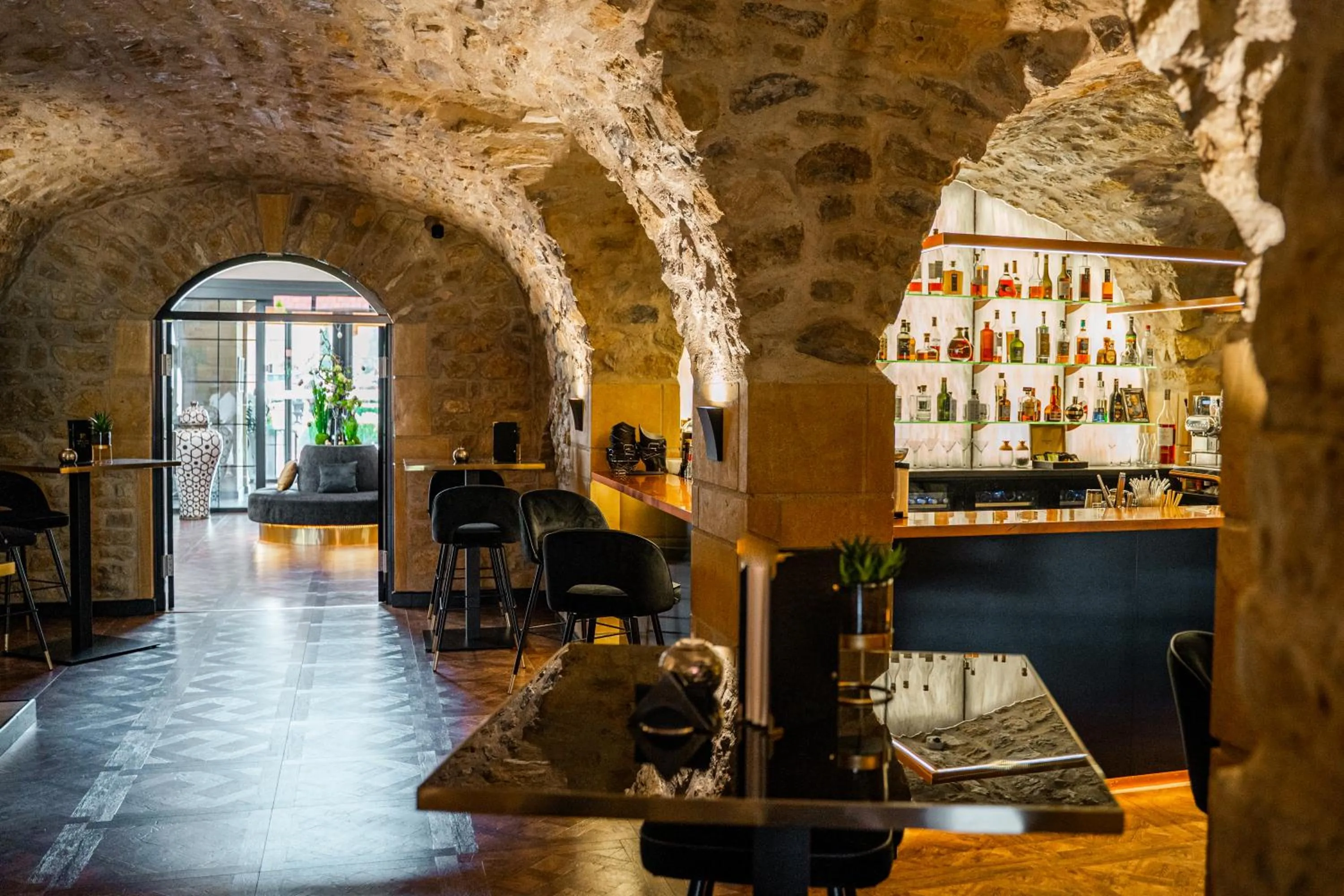 Lounge or bar in Domaine de la Klauss & Spa, Restaurant Gastronomique Le K