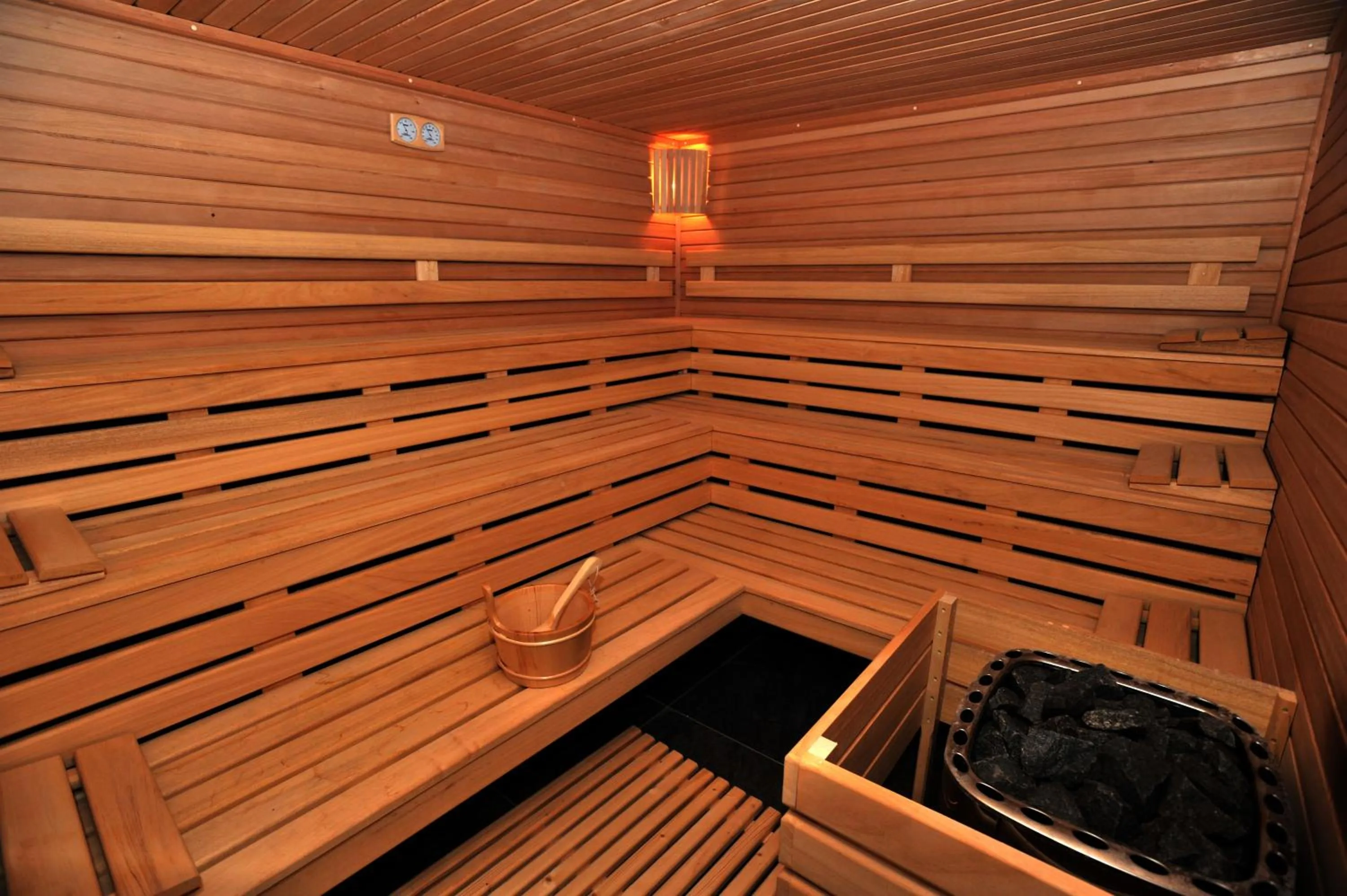 Sauna in Domaine de la Klauss & Spa, Restaurant Gastronomique Le K