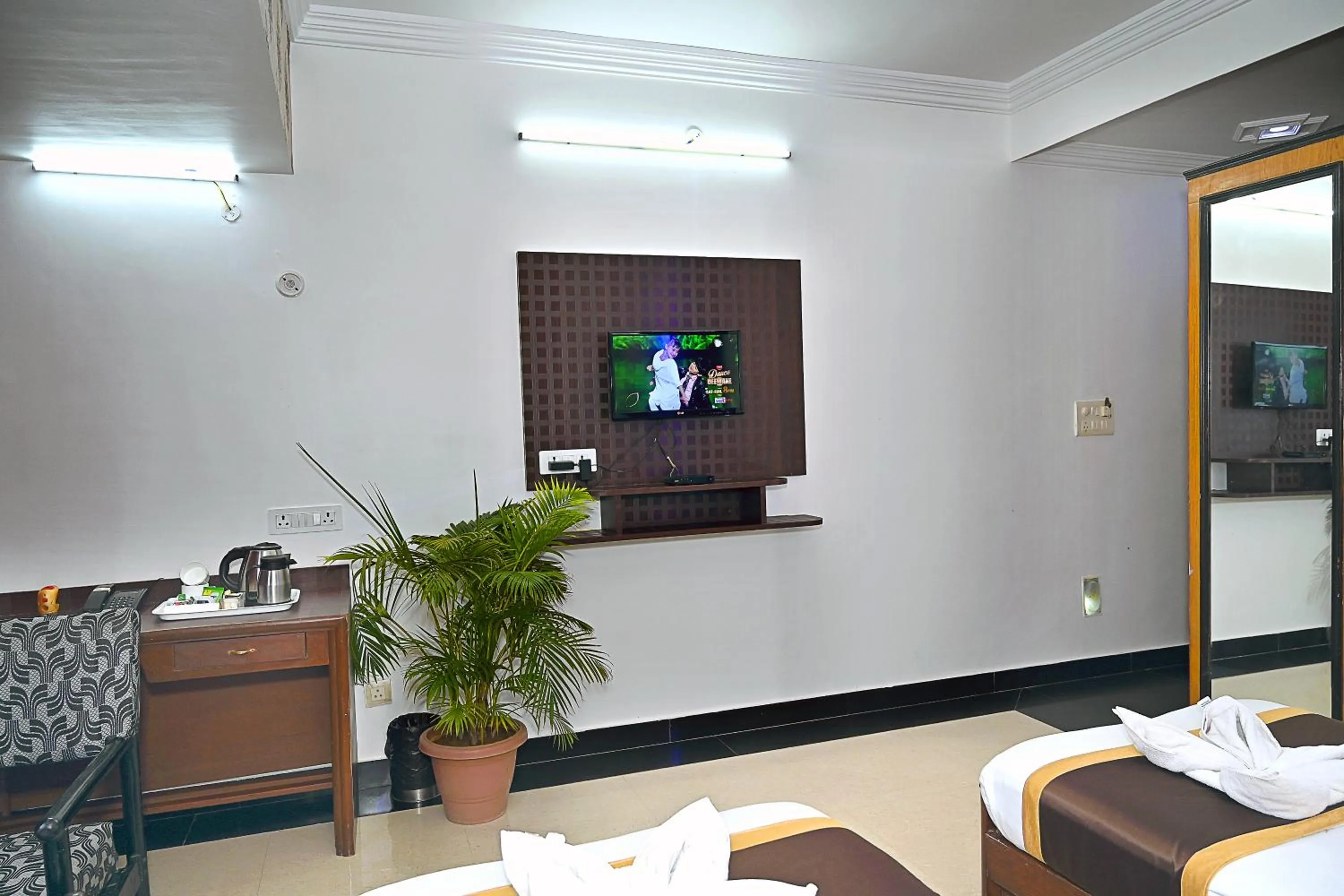 Communal lounge/ TV room in Hotel Rajhans International