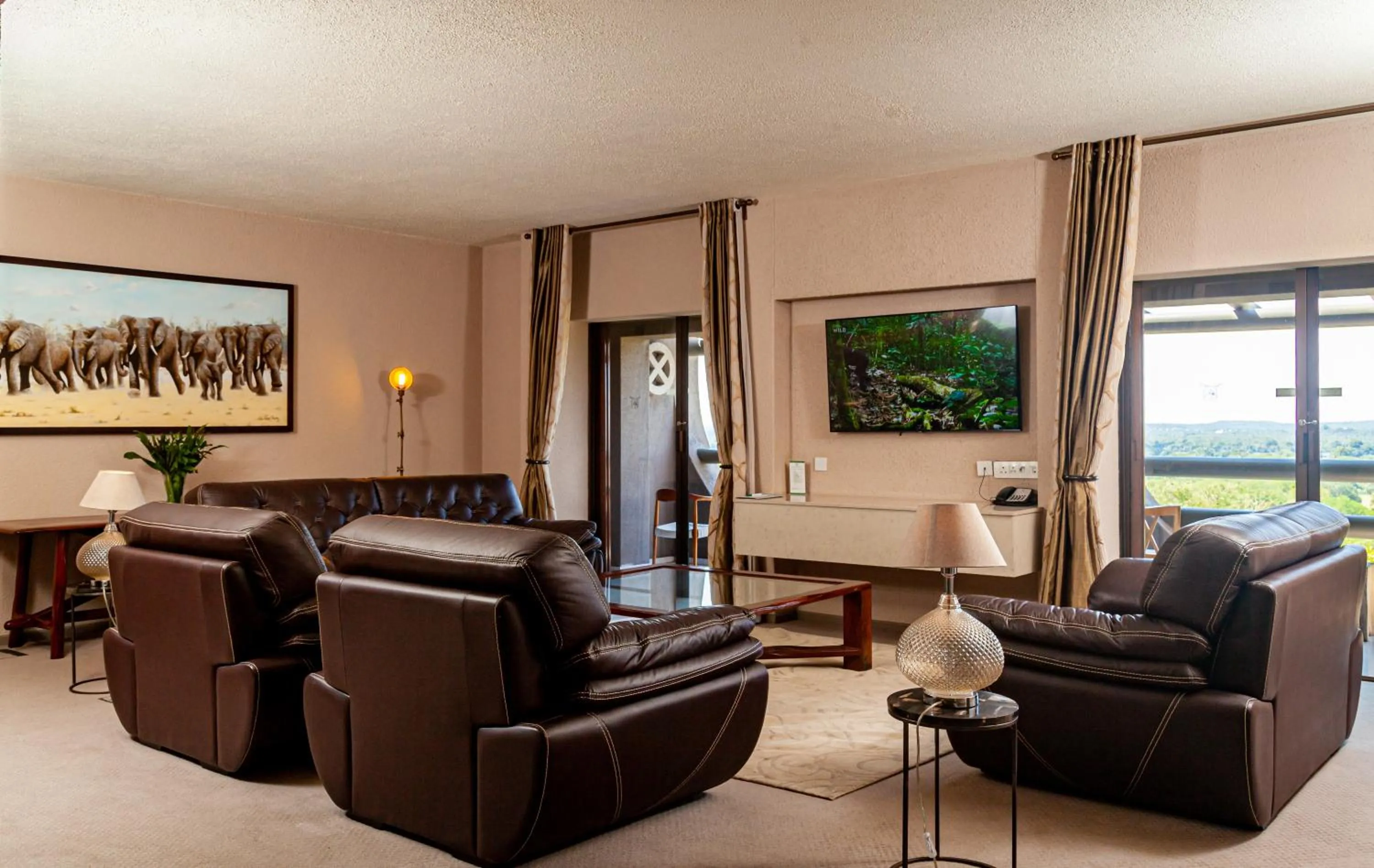 Living room in Elephant Hills Resort