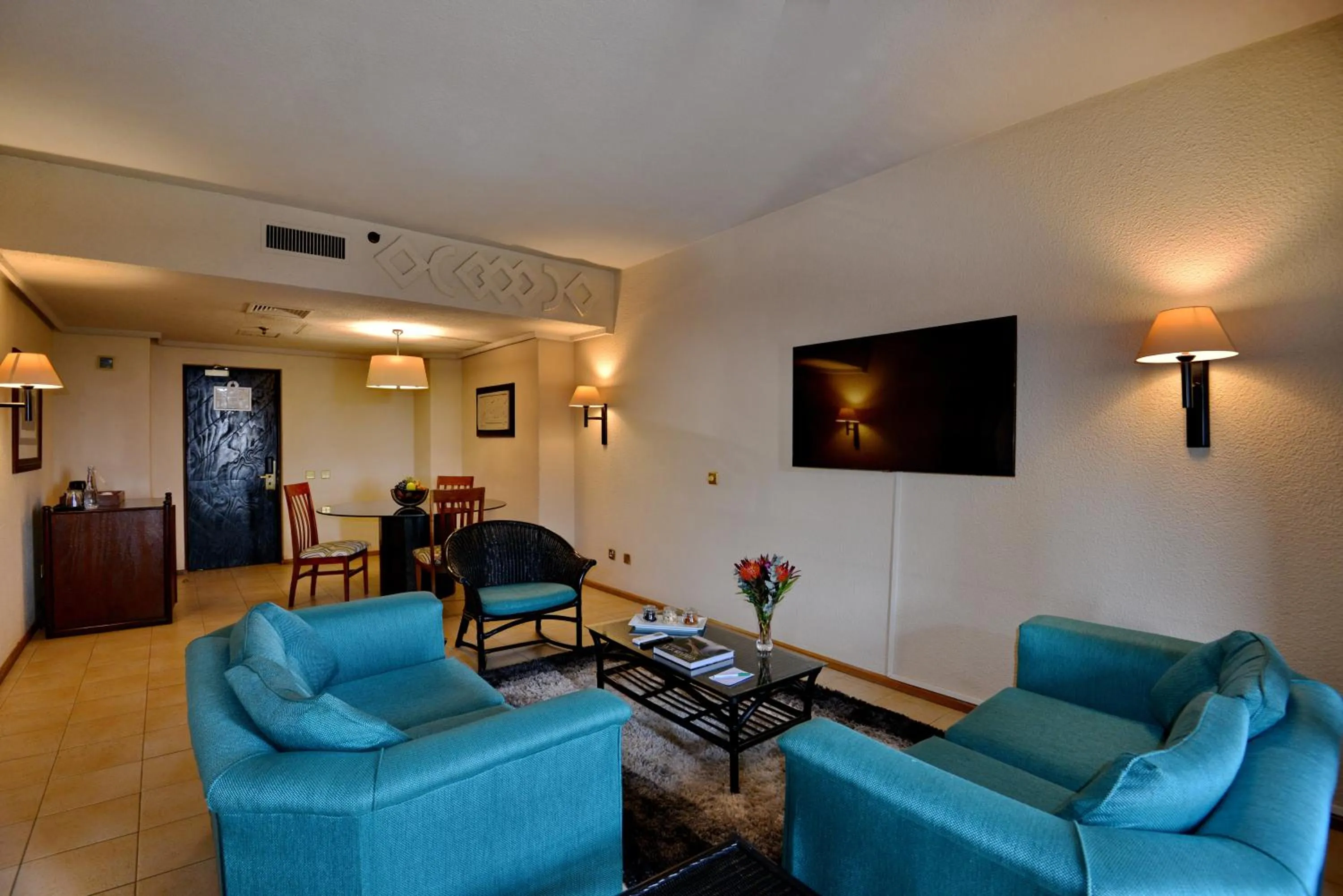 Living room in Elephant Hills Resort