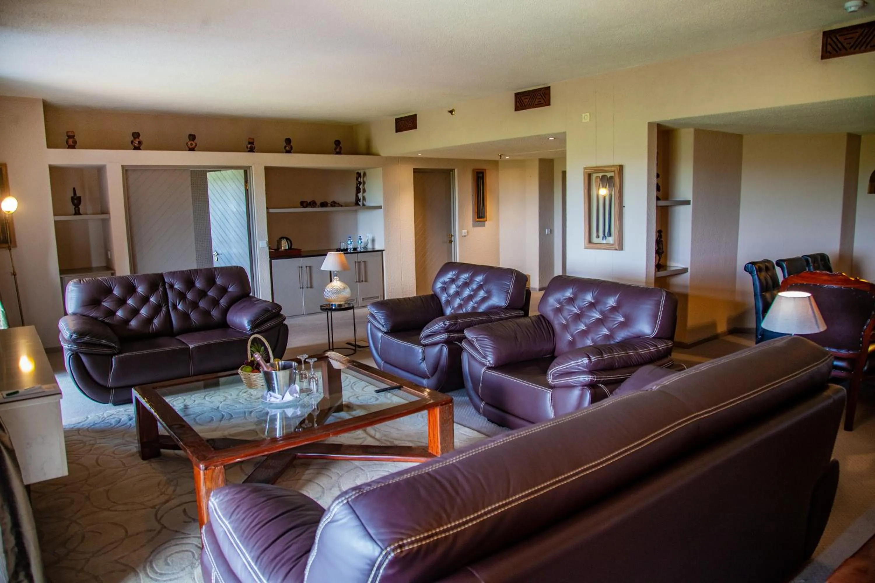 Living room in Elephant Hills Resort