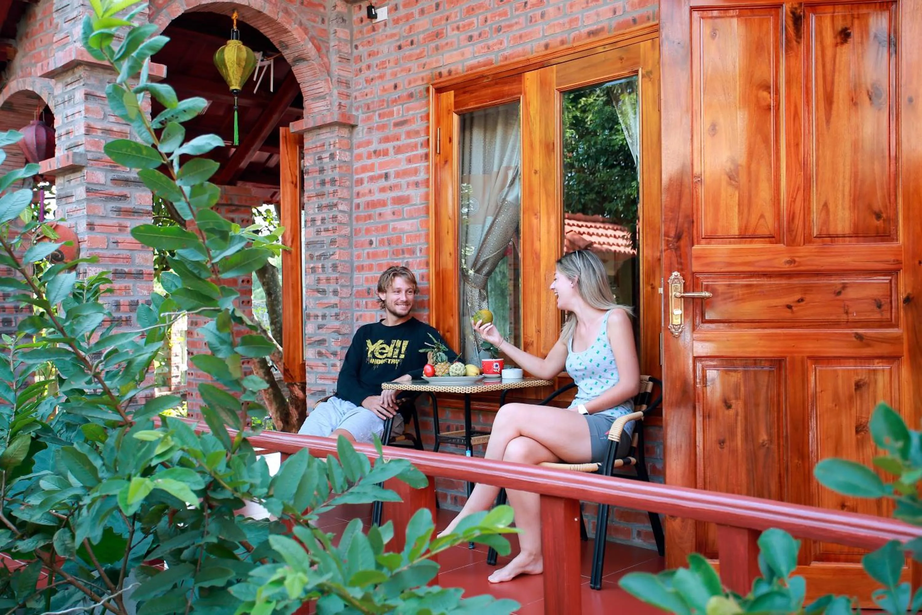 Garden view in Ninh Binh Mountain View Homestay & Restaurant