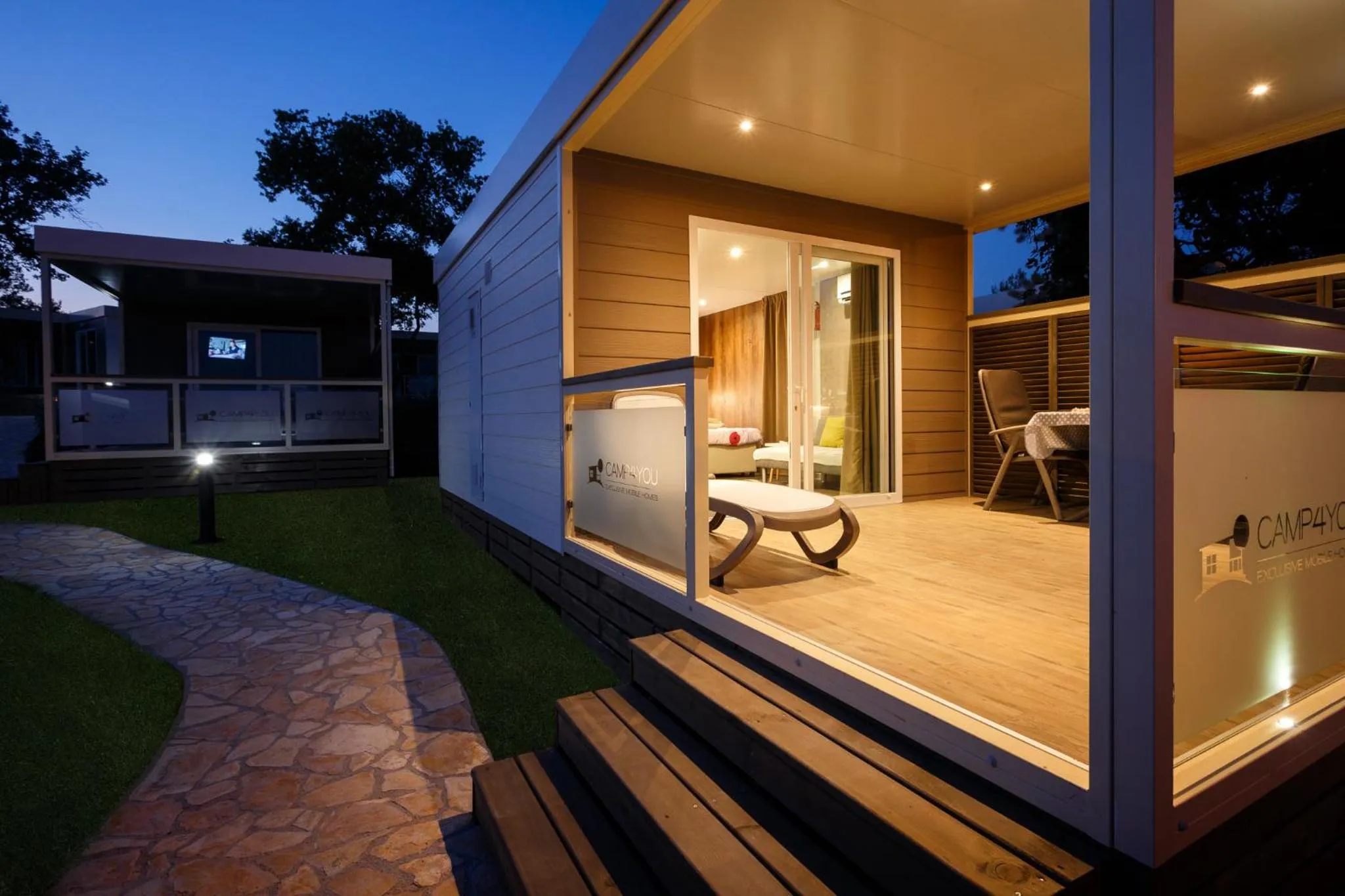 Night in Mobile Homes - FKK Nudist Camping Solaris