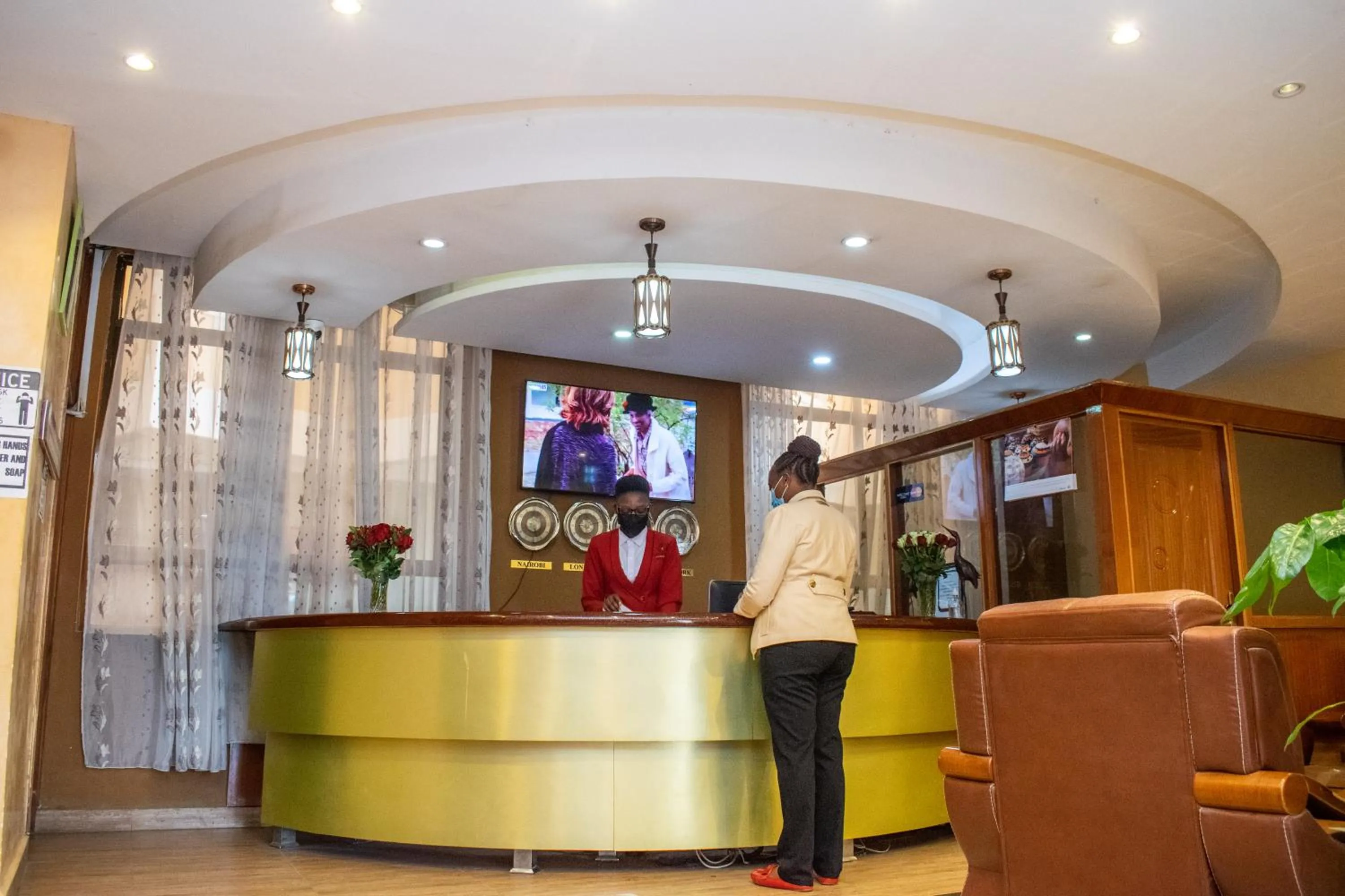 Staff in Astorian Grand Hotel Naivasha