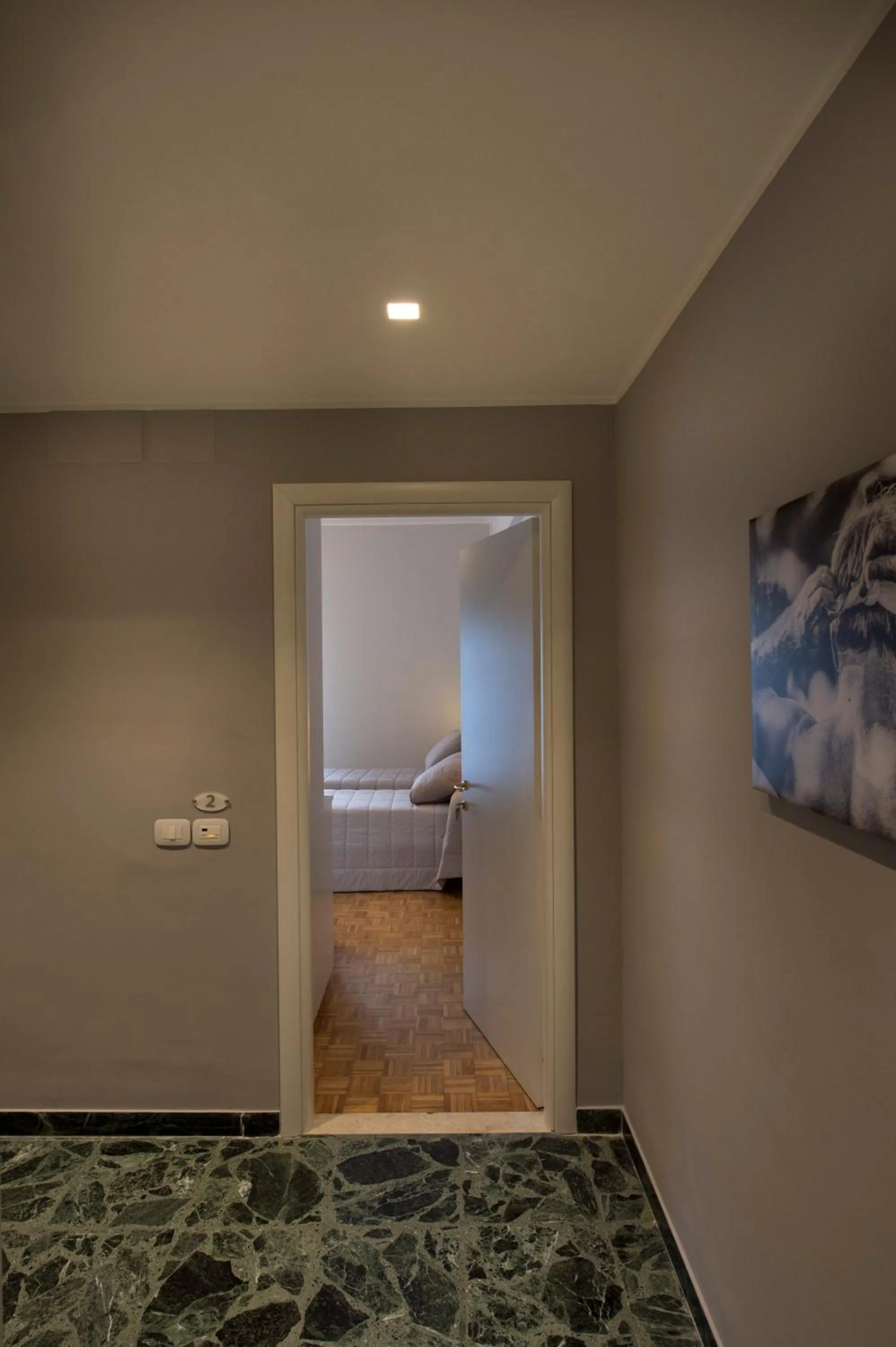 Decorative detail, Bed in Ciauru Design B&B