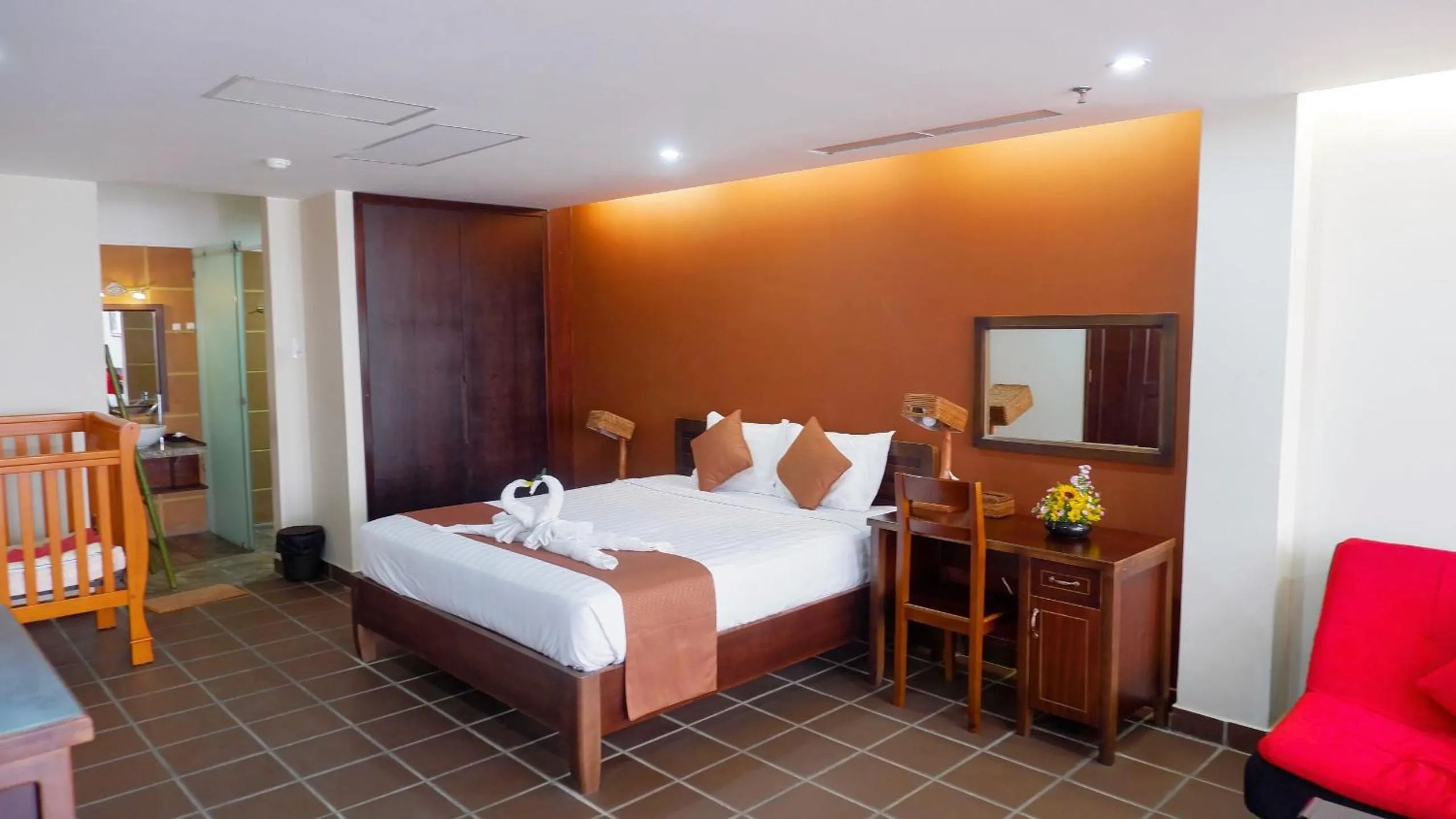 Bed in Ananas Family Hotel