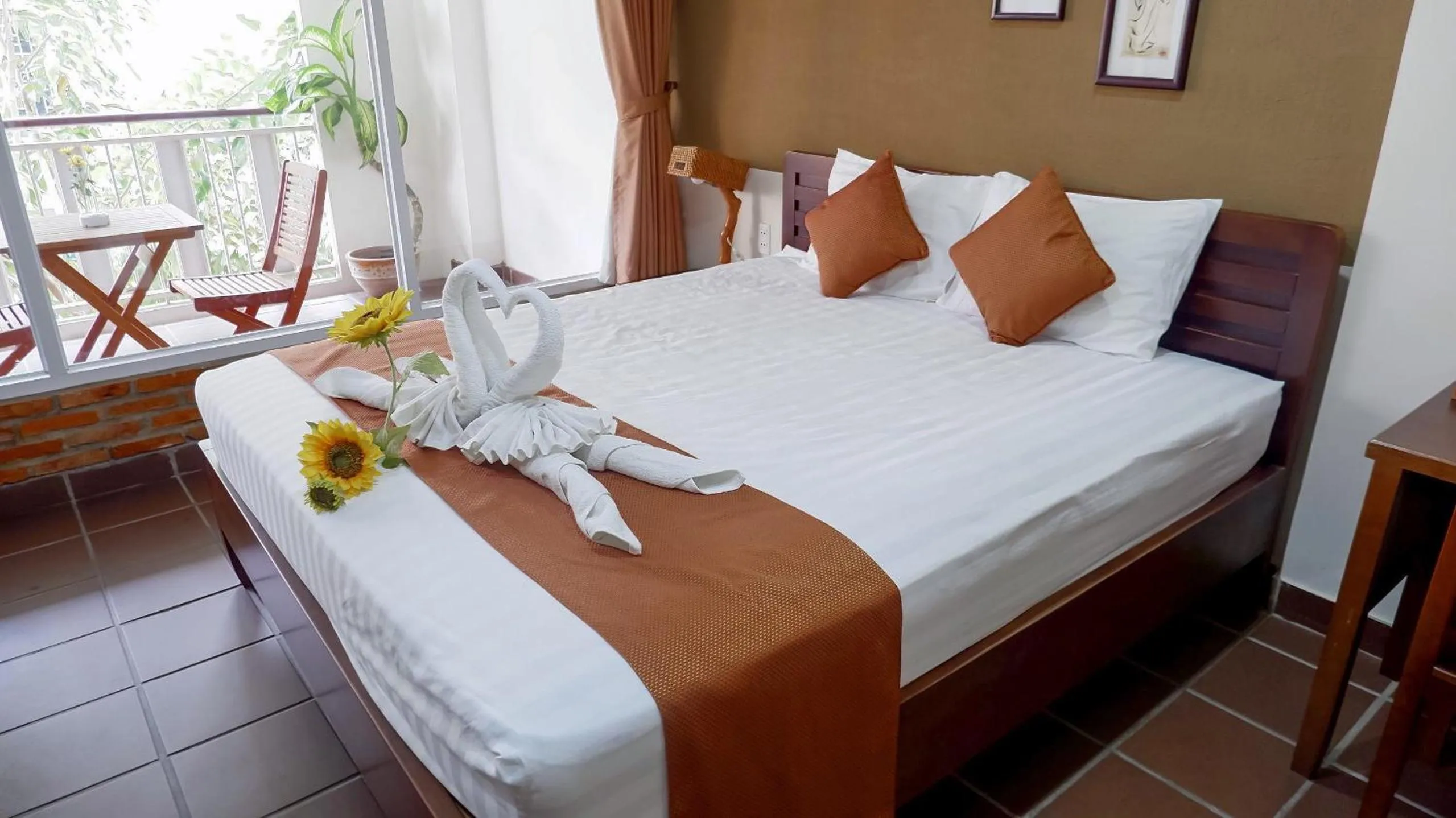 Bed in Ananas Family Hotel