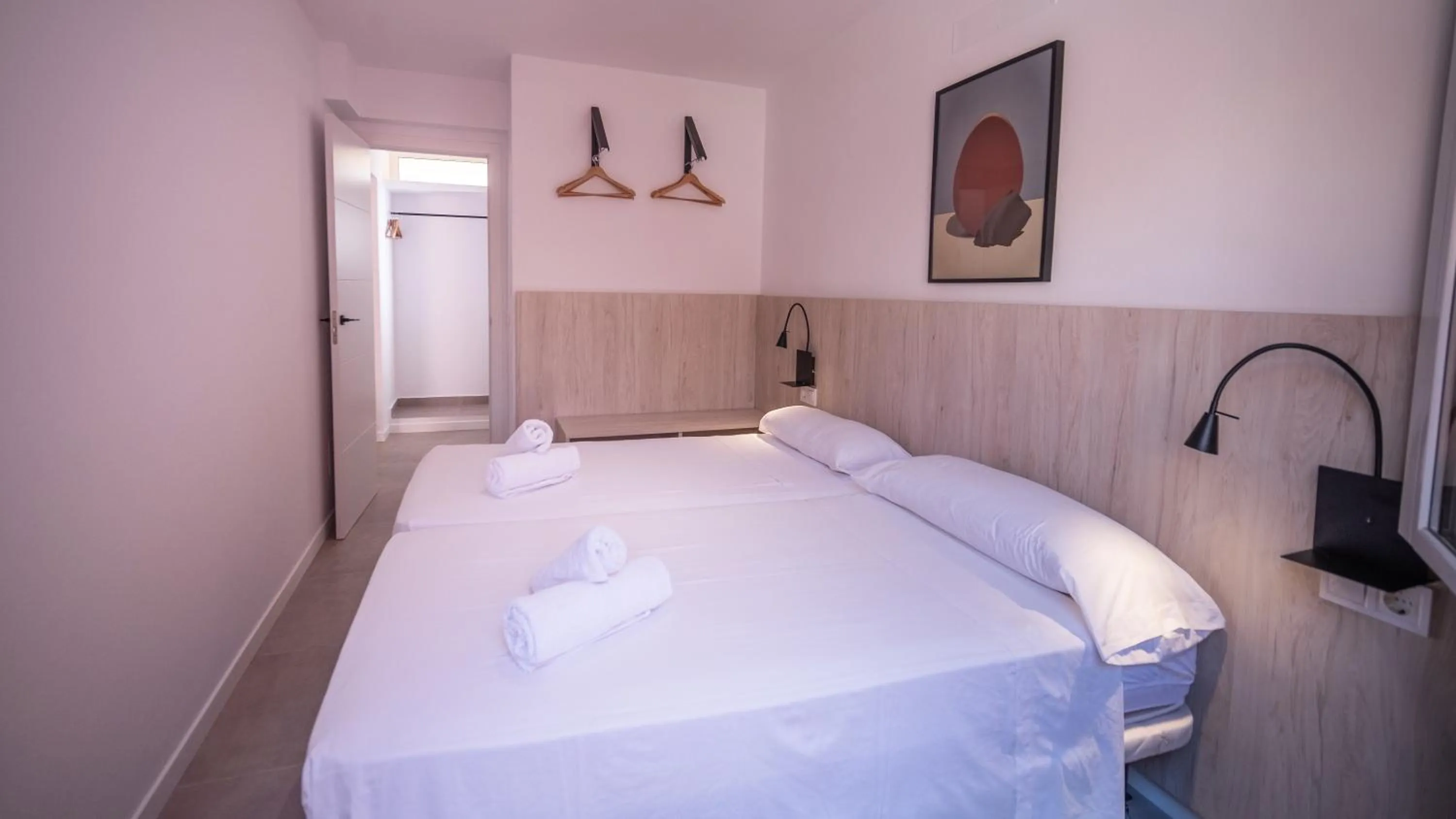 Bedroom, Bed in Sant Joan Apartaments - Adults Only