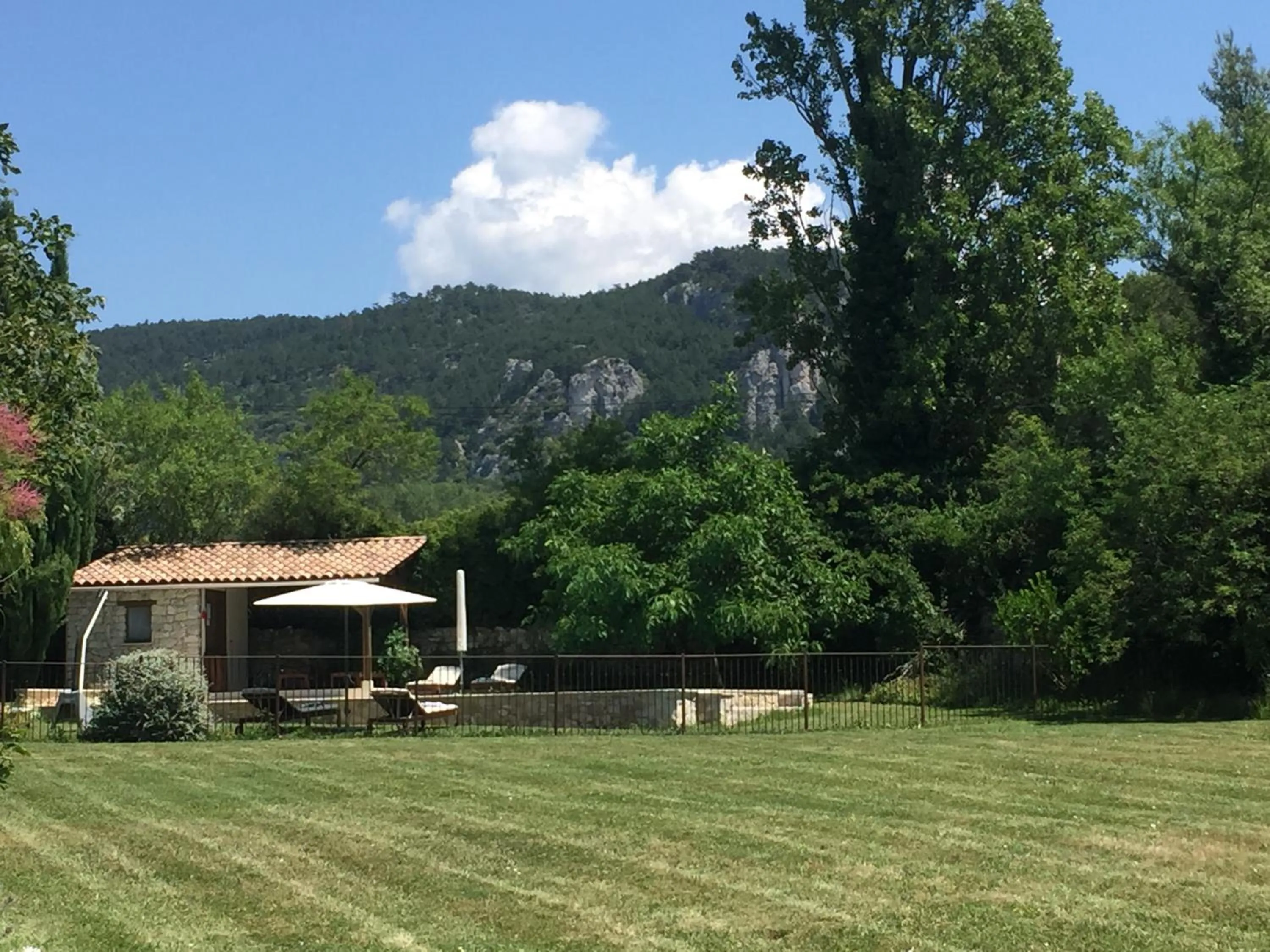 Garden view in La Ferme Des Belugues