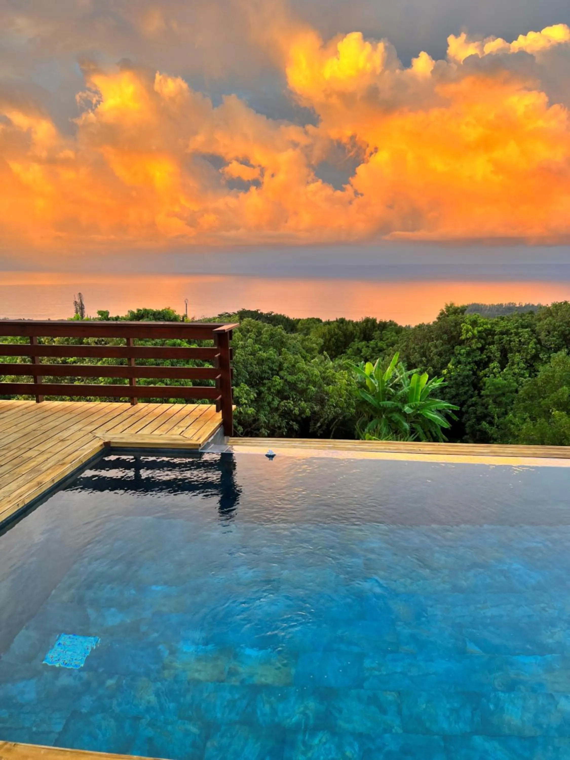 Pool view in La Plantation