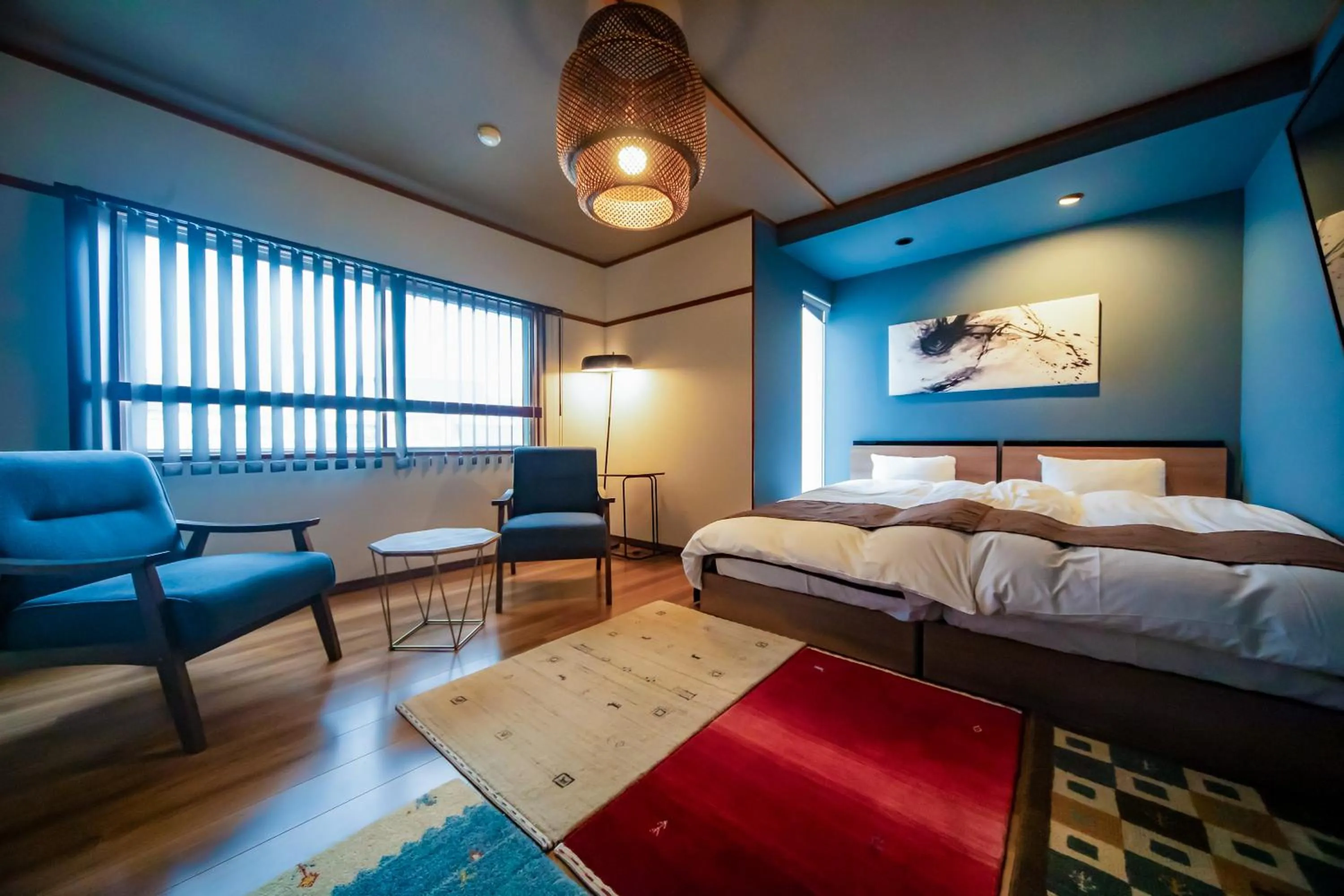 Photo of the whole room, Bed in Kunisakisou