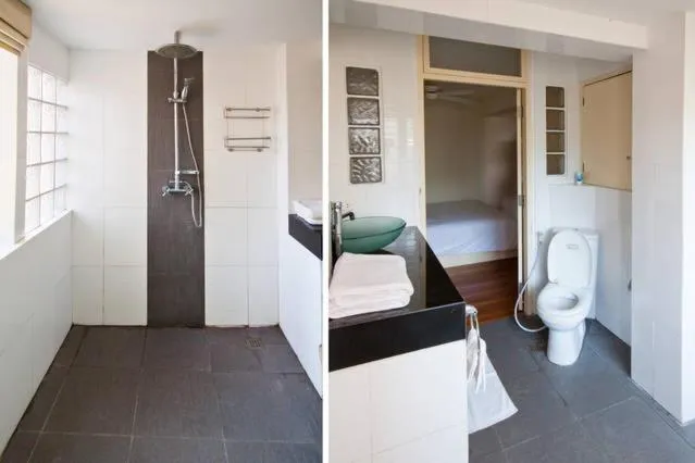 Bathroom, Bed in Galare Thong Tower