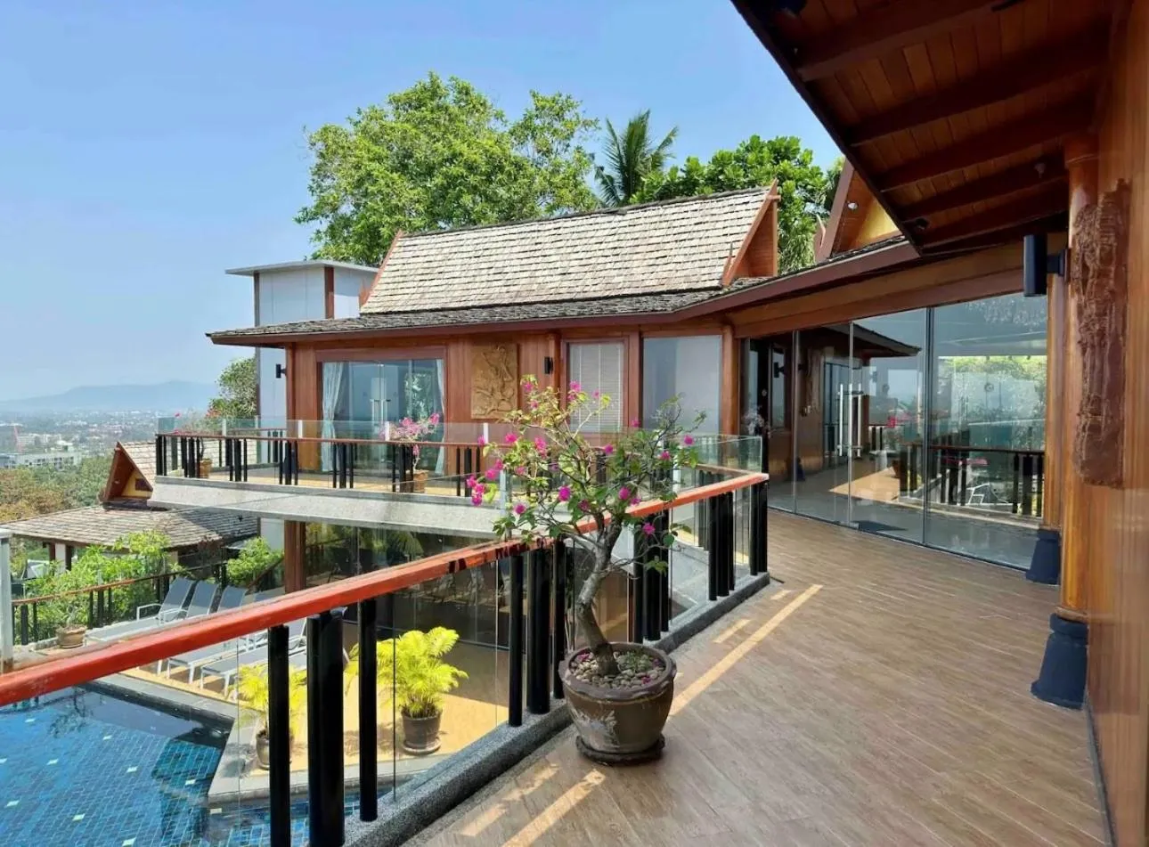 Patio in Luxury 4 pool Seaview 6 bedroom Villa on Surin Hill