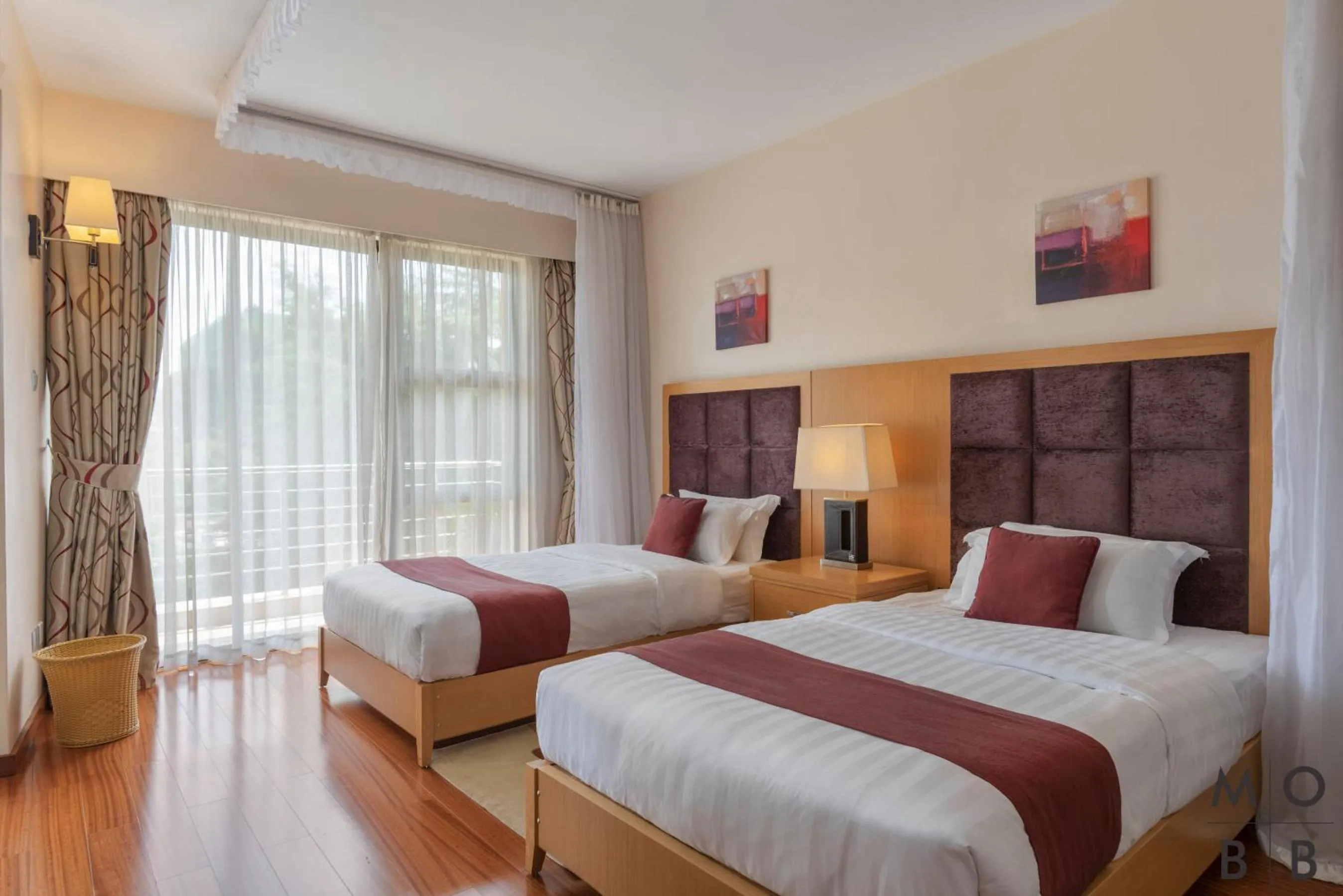 Bedroom in Lenana Suites