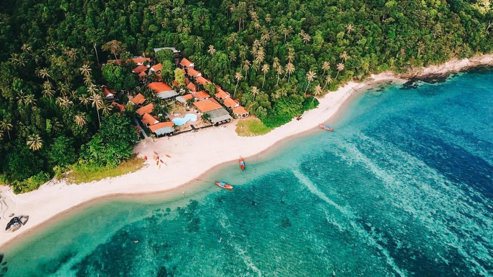 Bird's eye view in Adang Island Resort