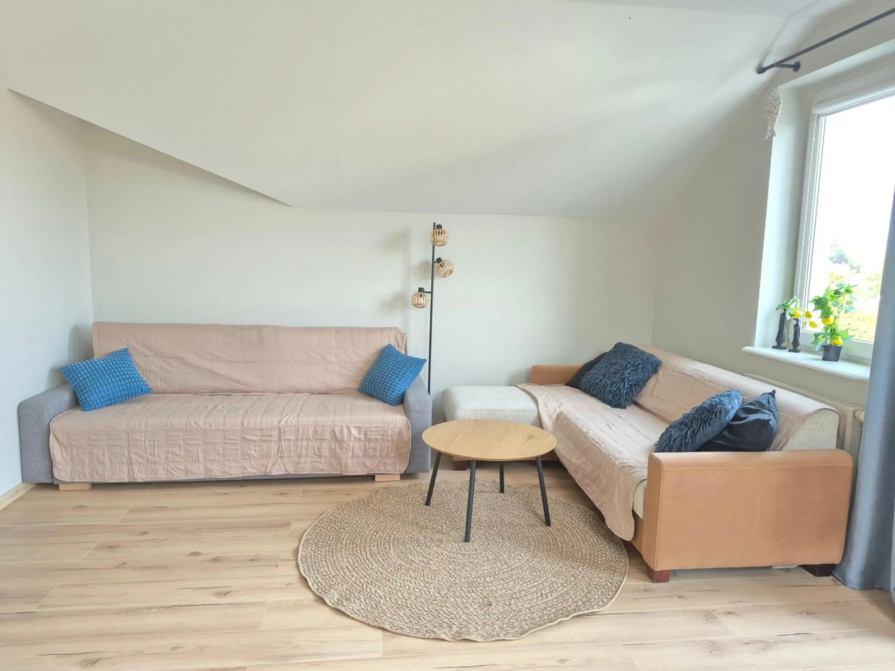 Living room, Bed in Apartament Pod Platanami