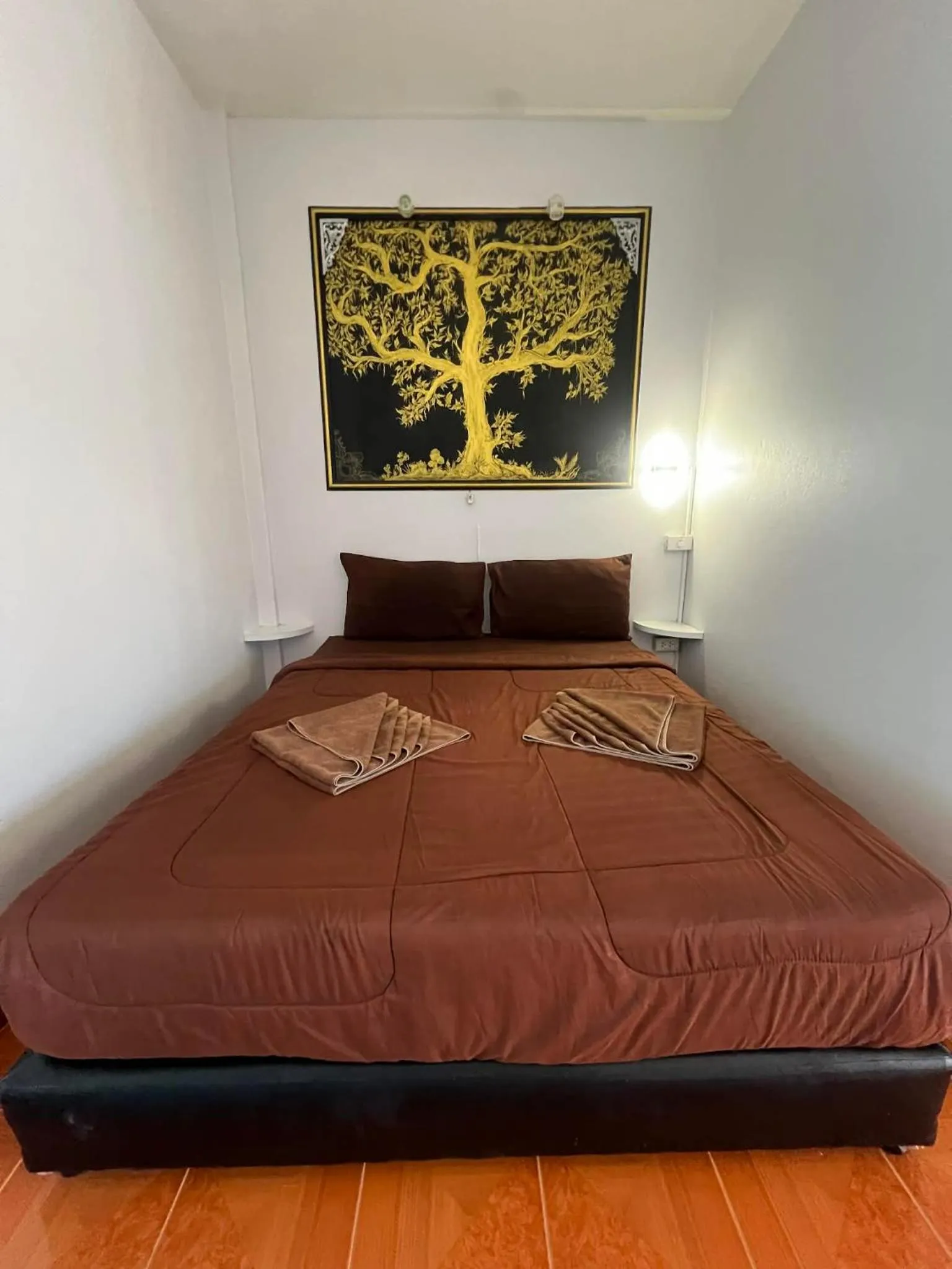 Bedroom, Bed in Ban Elephant Blanc Apartment