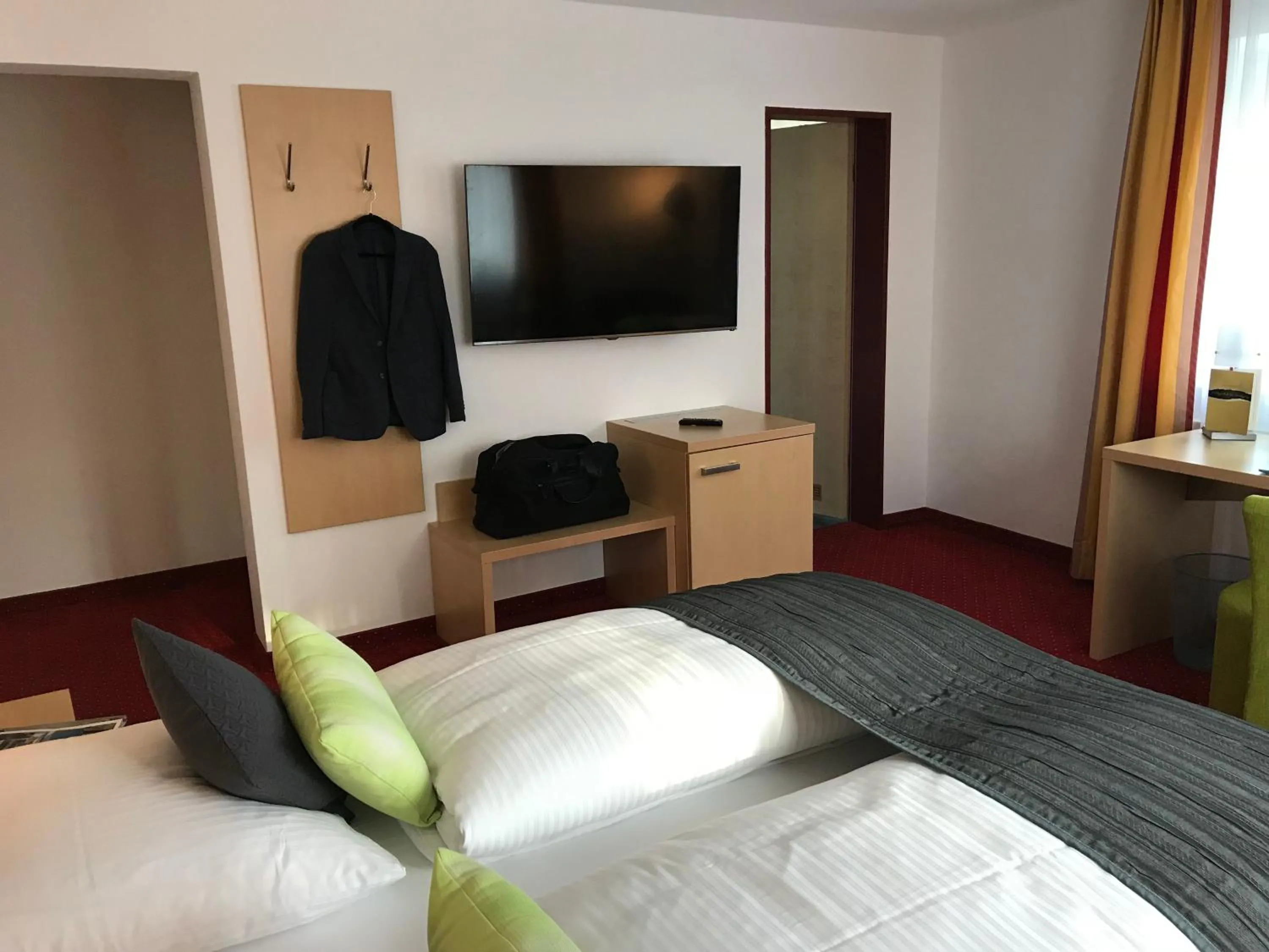 Photo of the whole room, Bed in Waldgasthof St.Wolfgang