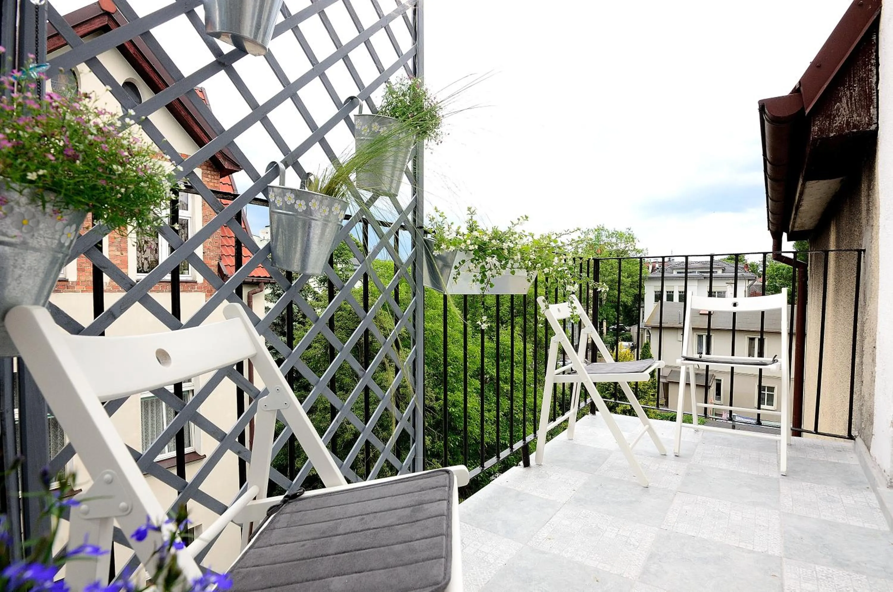 Balcony/Terrace in Victus Apartamenty, Apartamenty Adams