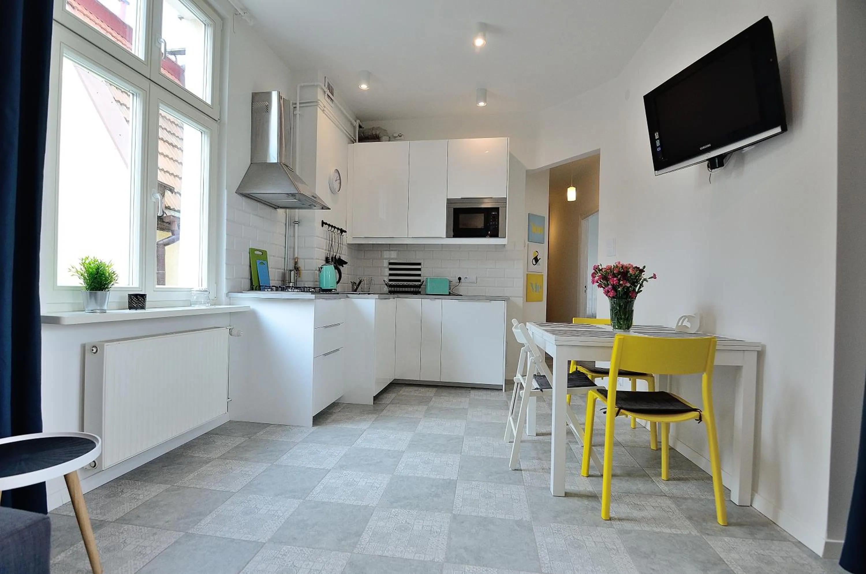 Kitchen or kitchenette in Victus Apartamenty, Apartamenty Adams