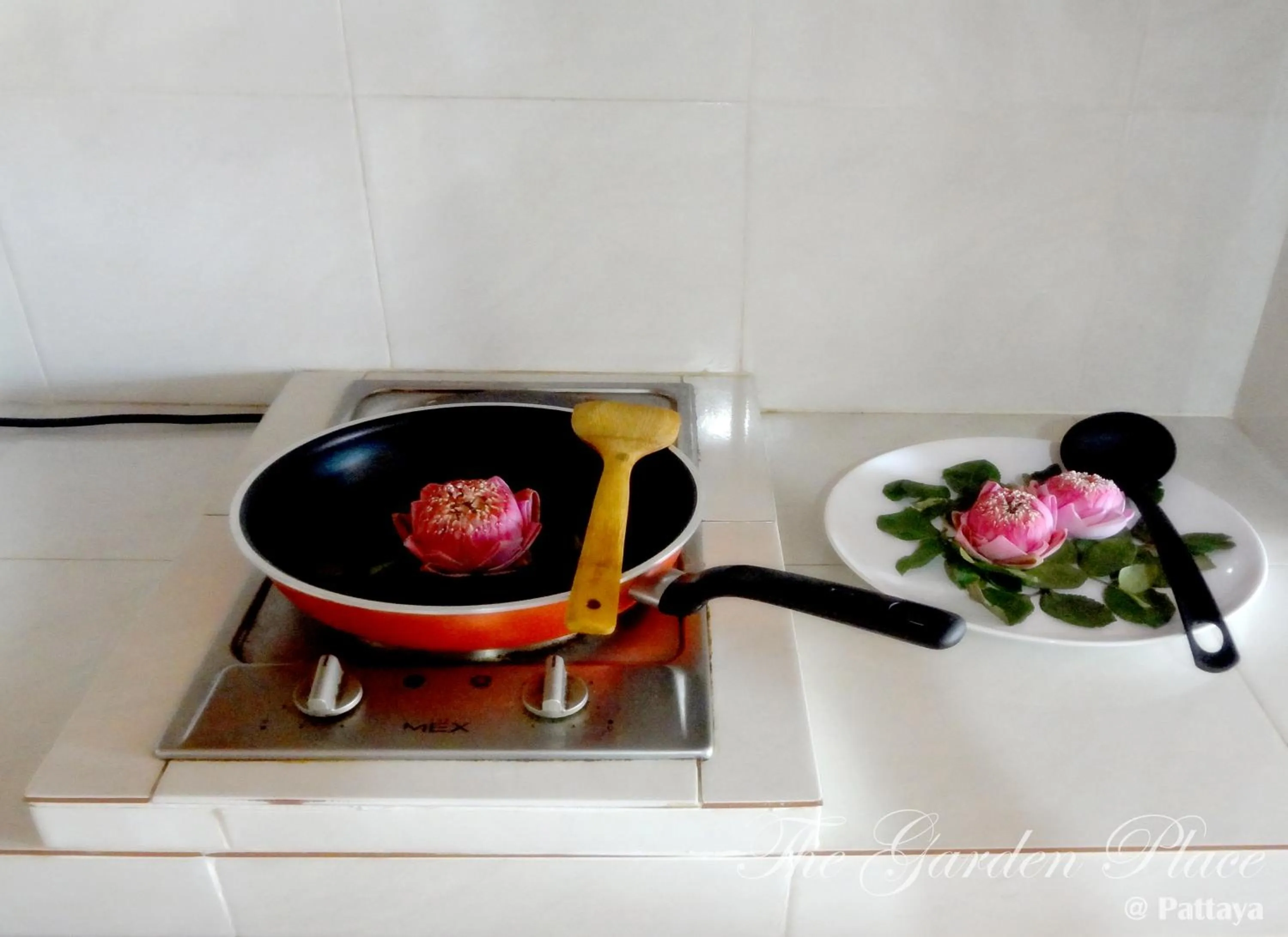 Text overlay in The Garden Place Pattaya