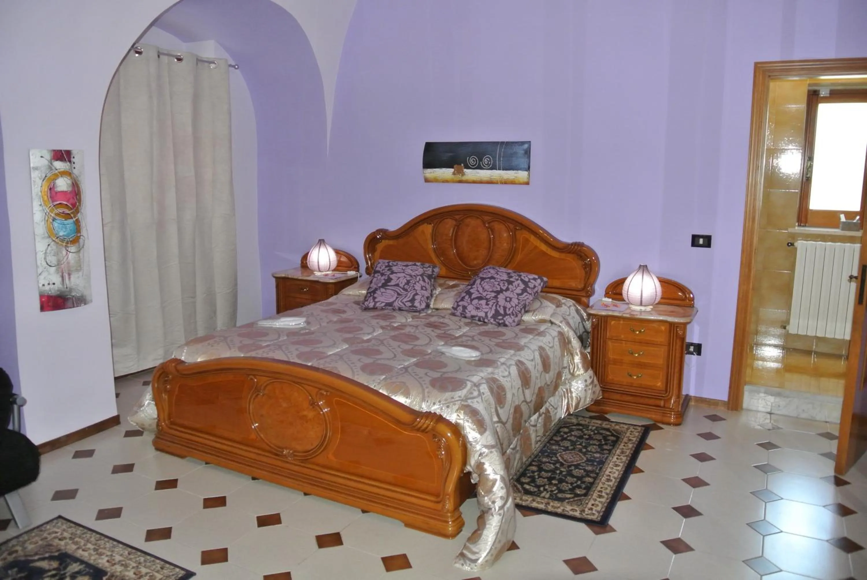 Bed in Mamma Puglia Suite & Breakfast
