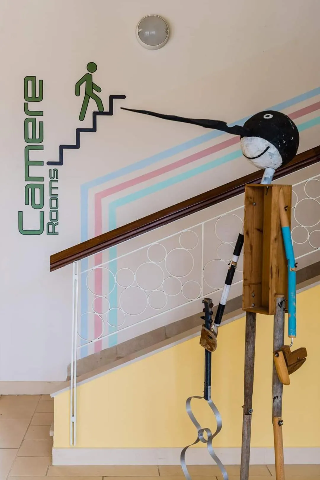 Decorative detail in Eliopoli Beach Hostel & Restaurant