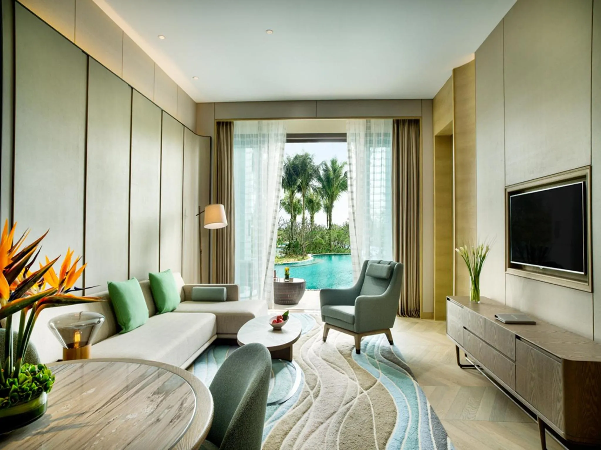 Living room in Sofitel Sanya Leeman Resort