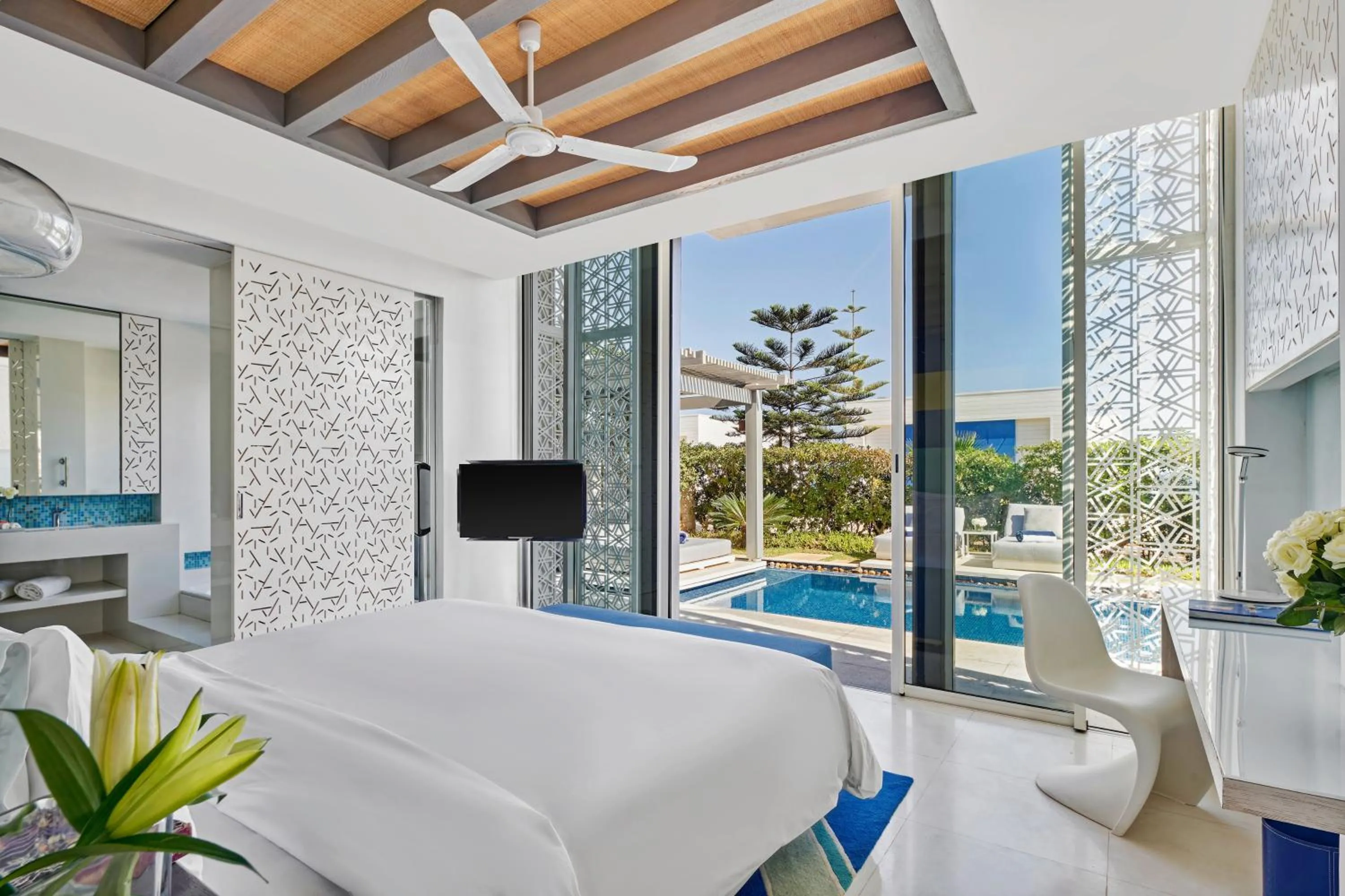 Bed in Sofitel Tamuda Bay Beach And Spa