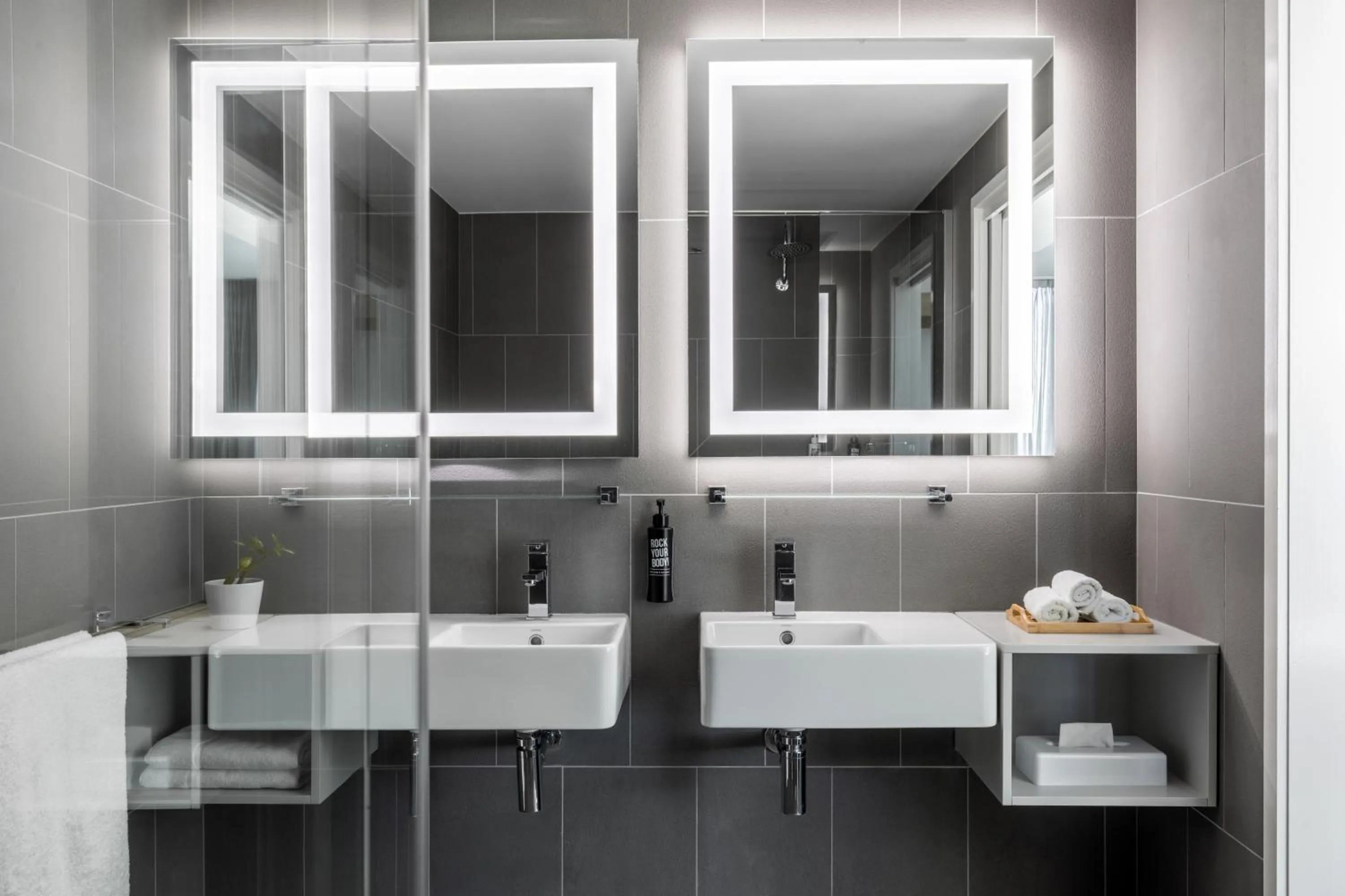 Bathroom in ibis Styles Brisbane Elizabeth Street